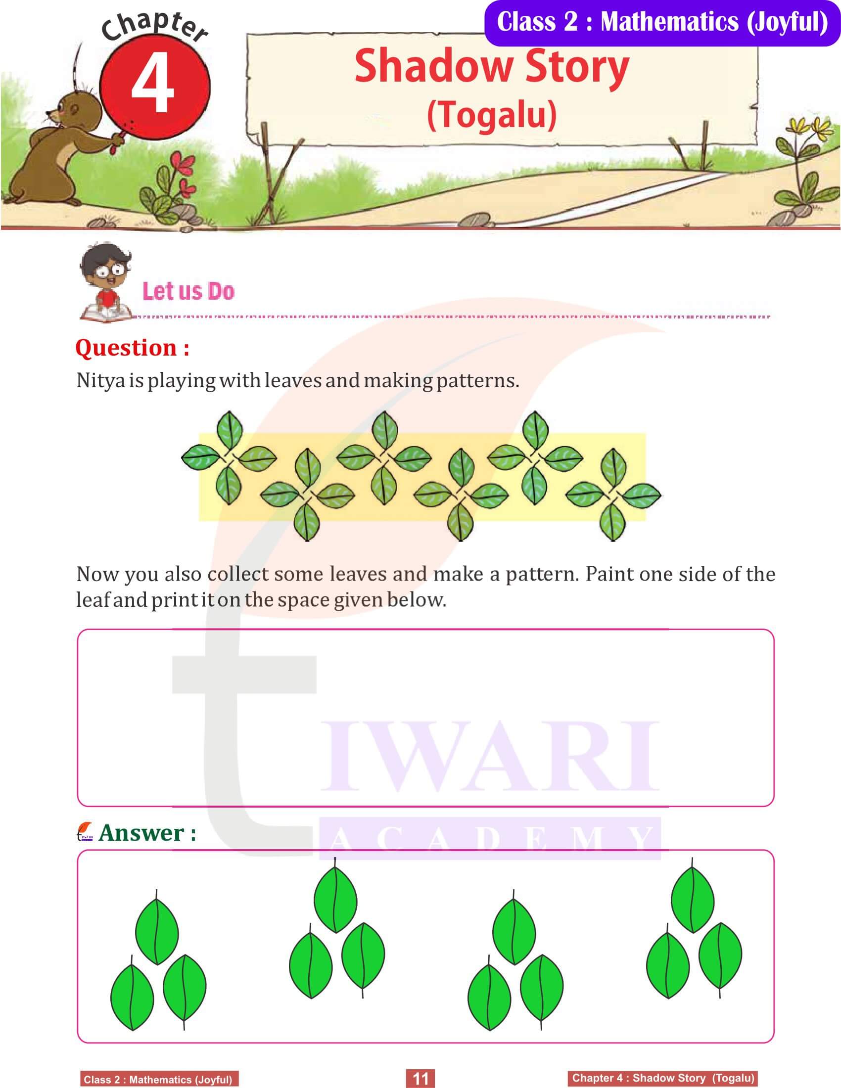 Class 2 Joyful Maths Chapter 4 Question Answers