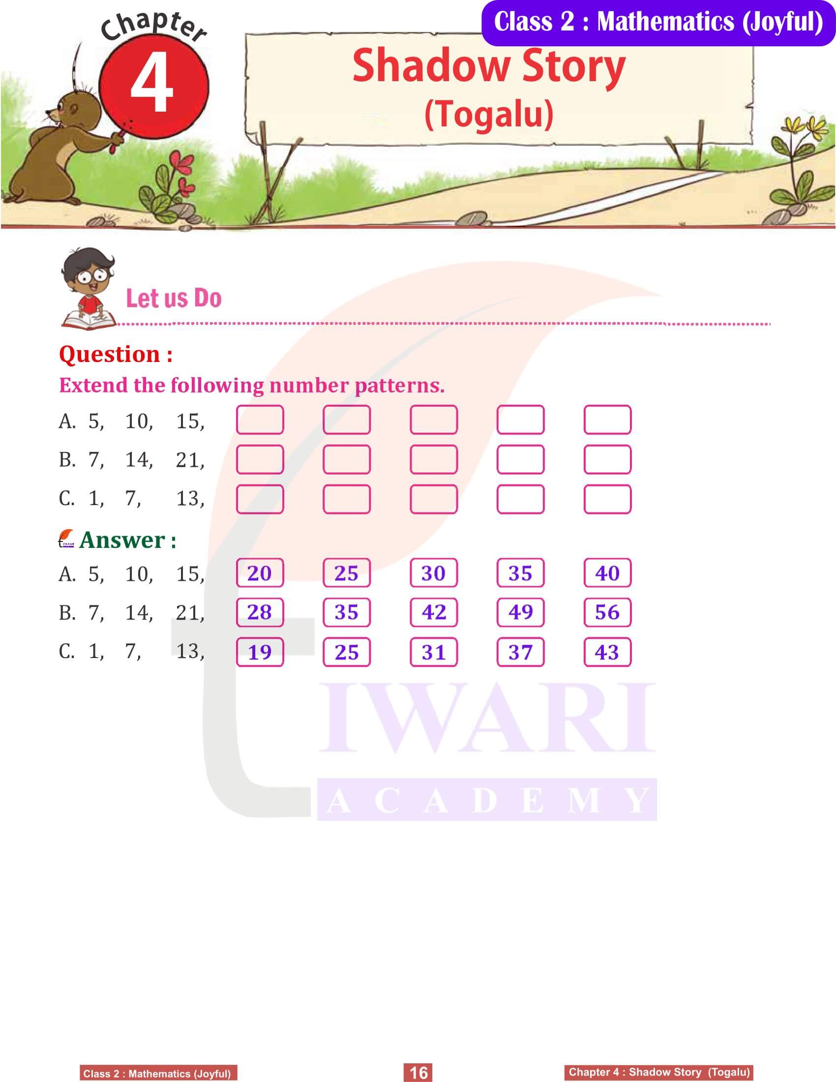 Class 2 Joyful Maths Chapter 4 All Answers