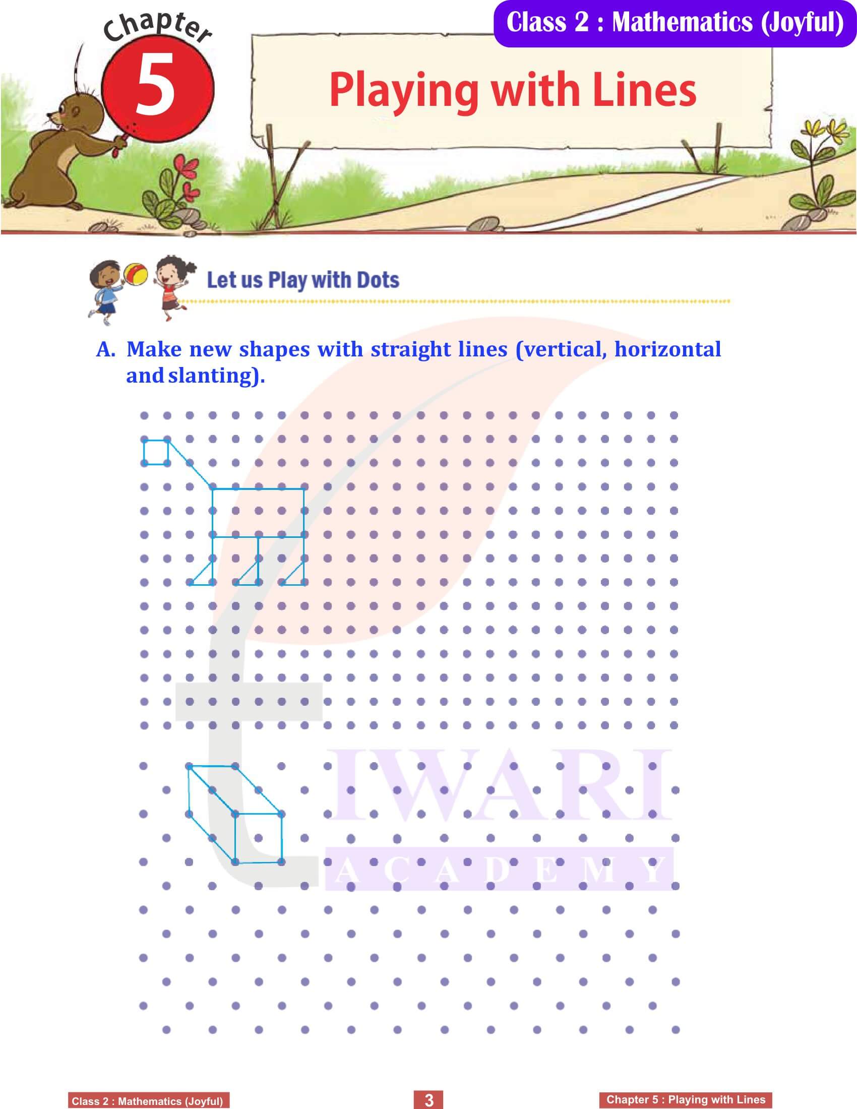 Class 2 Joyful Maths Chapter 5 Playing with Lines