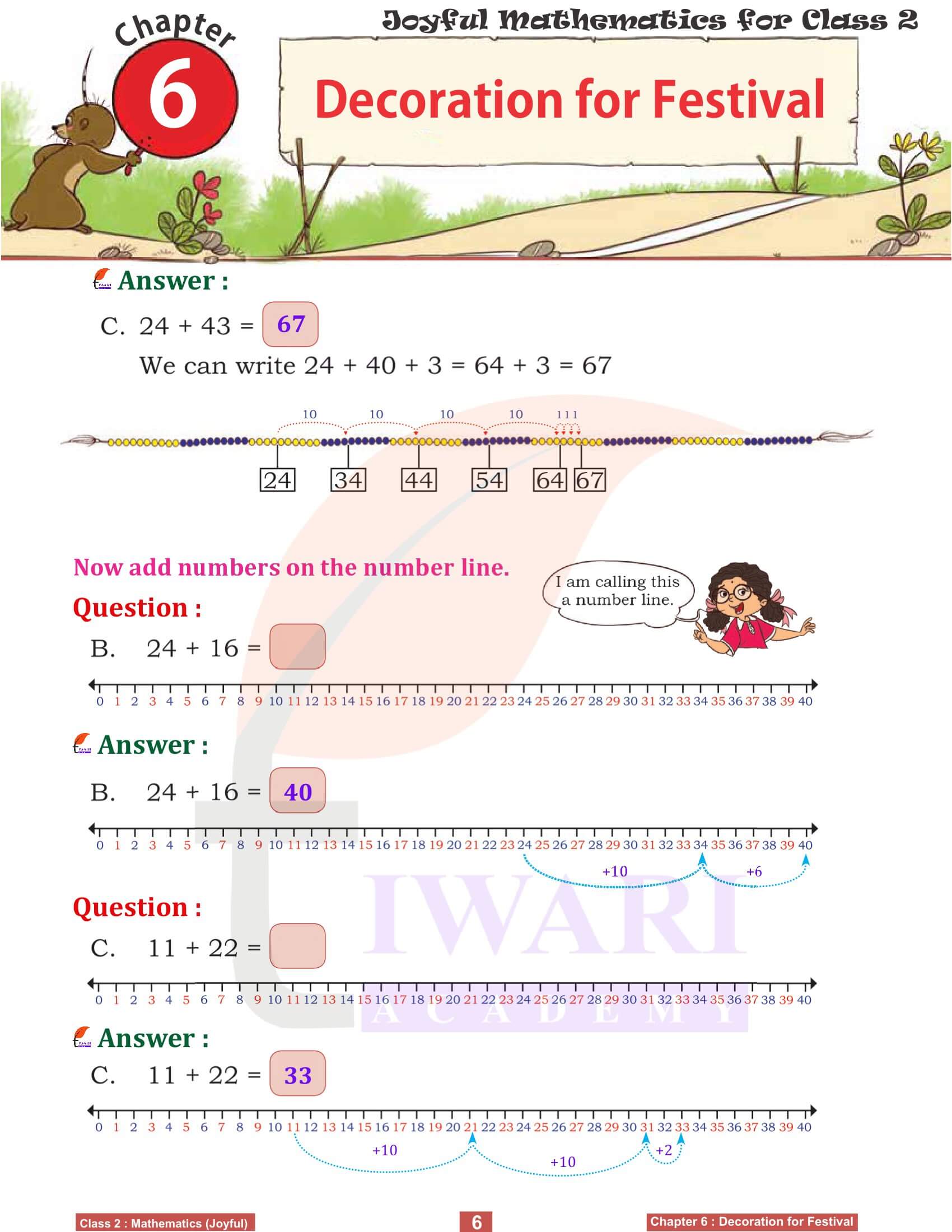 NCERT Solutions for Class 2 Joyful Maths Chapter 6 in English Medium
