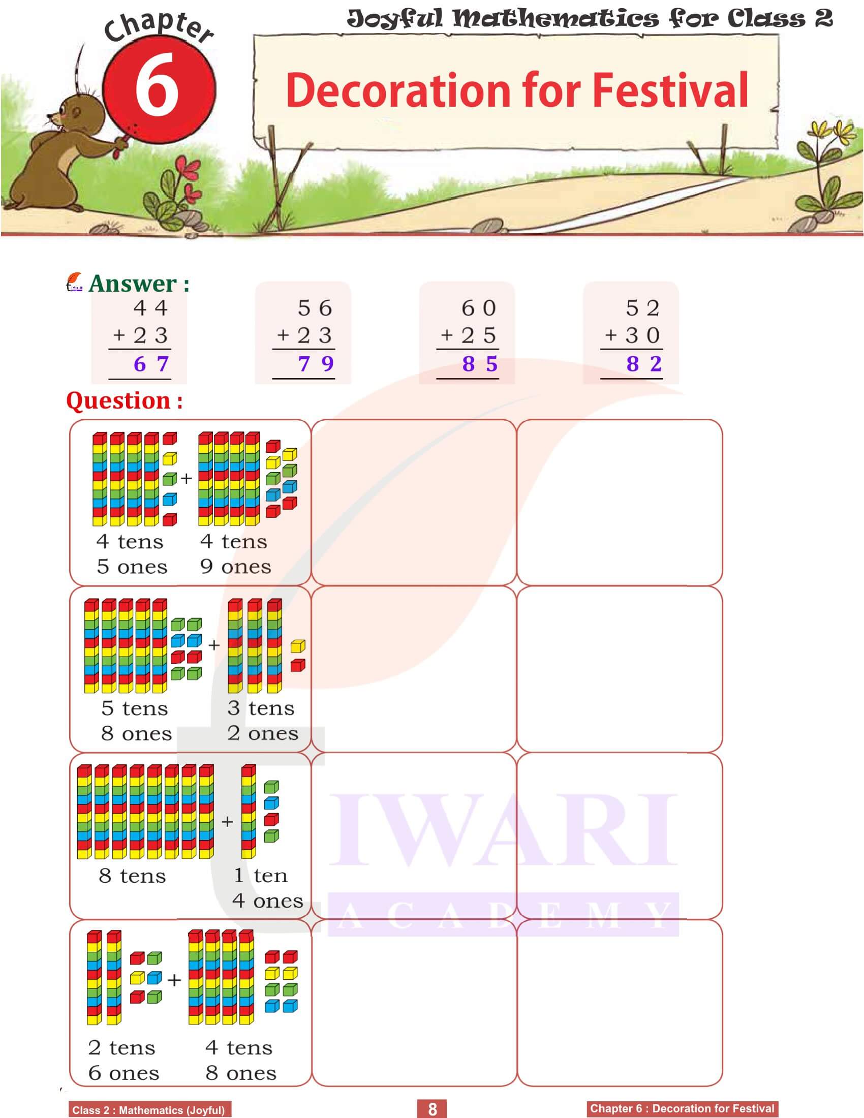 NCERT Solutions for Class 2 Joyful Maths Chapter 6 Question Answers