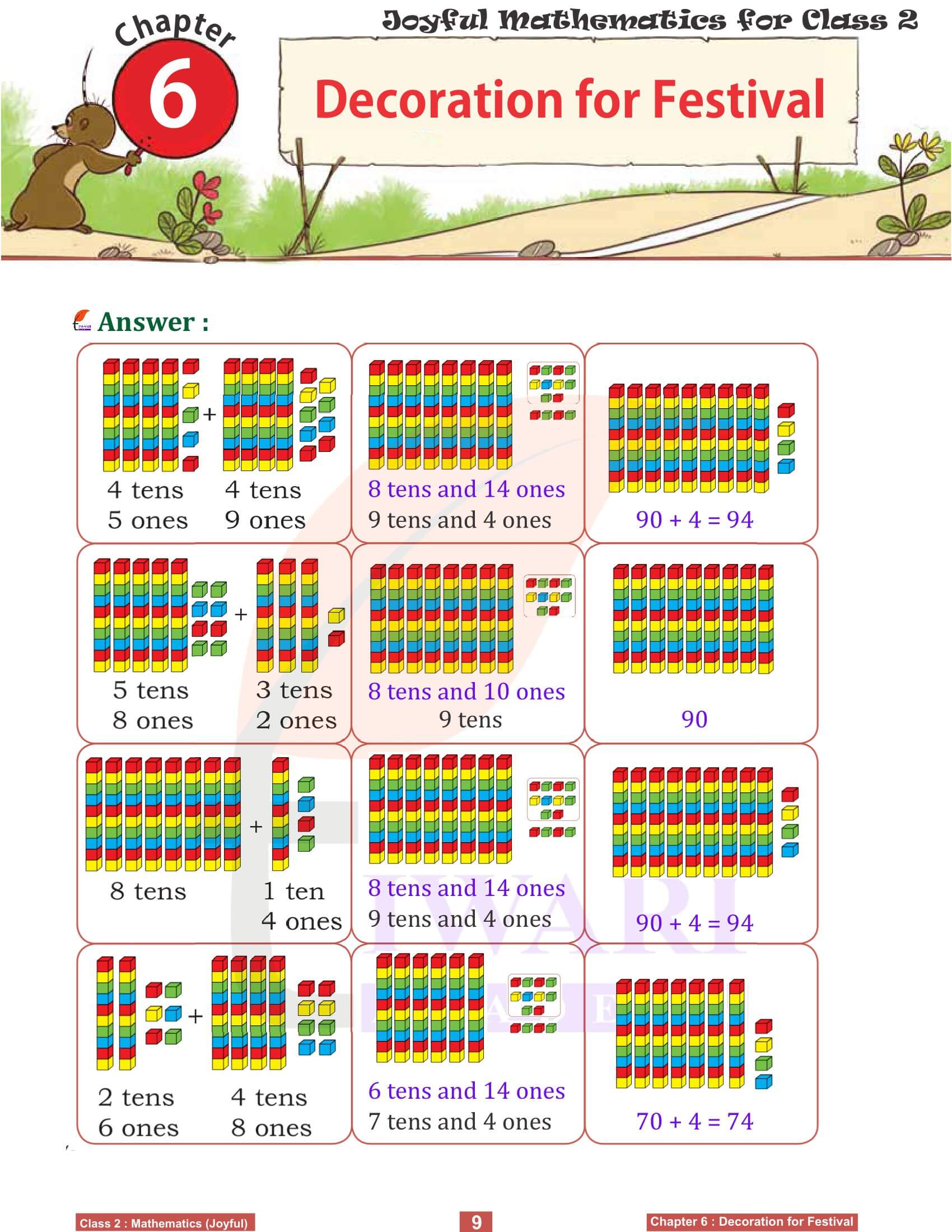 NCERT Solutions for Class 2 Joyful Maths Chapter 6 All answers