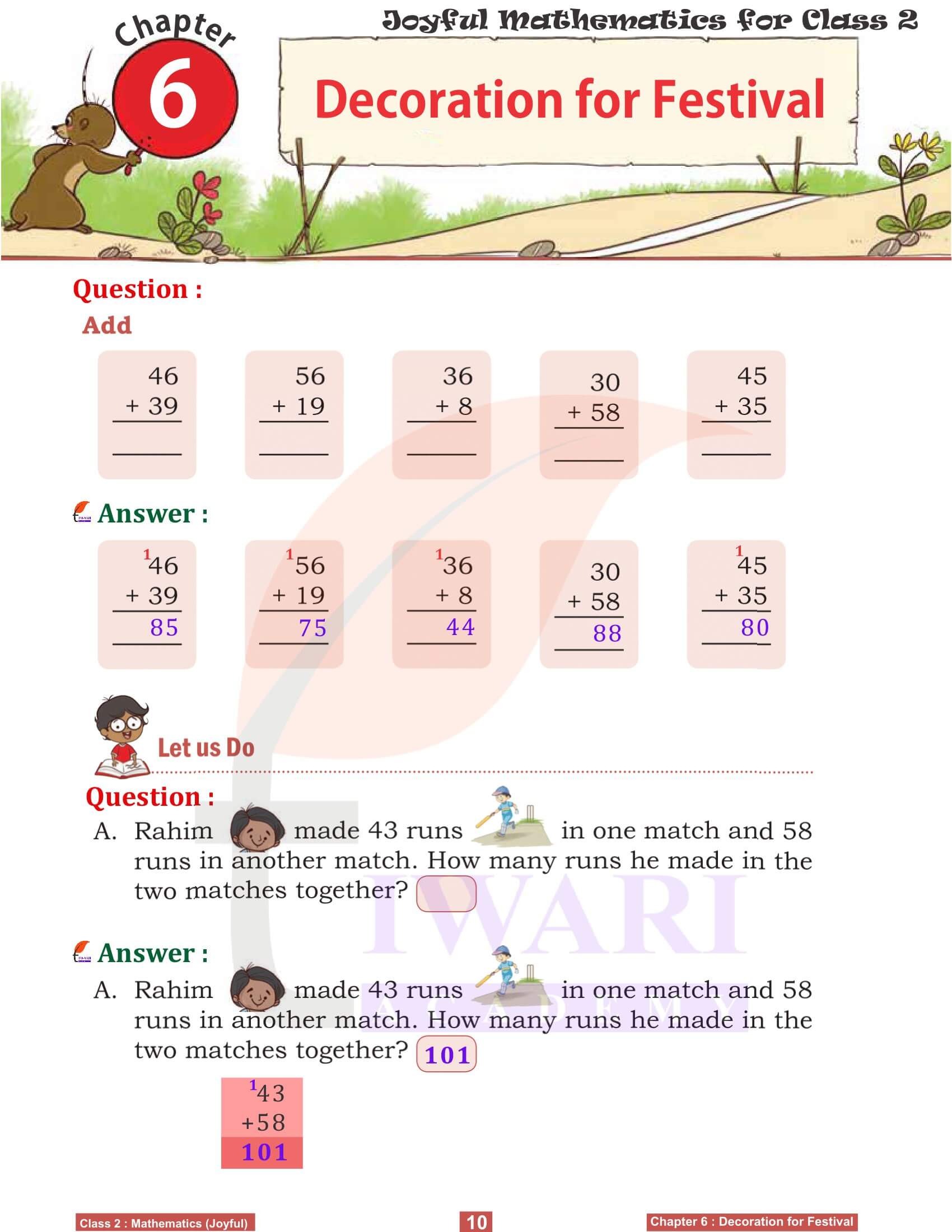 Class 2 Joyful Maths Chapter 6