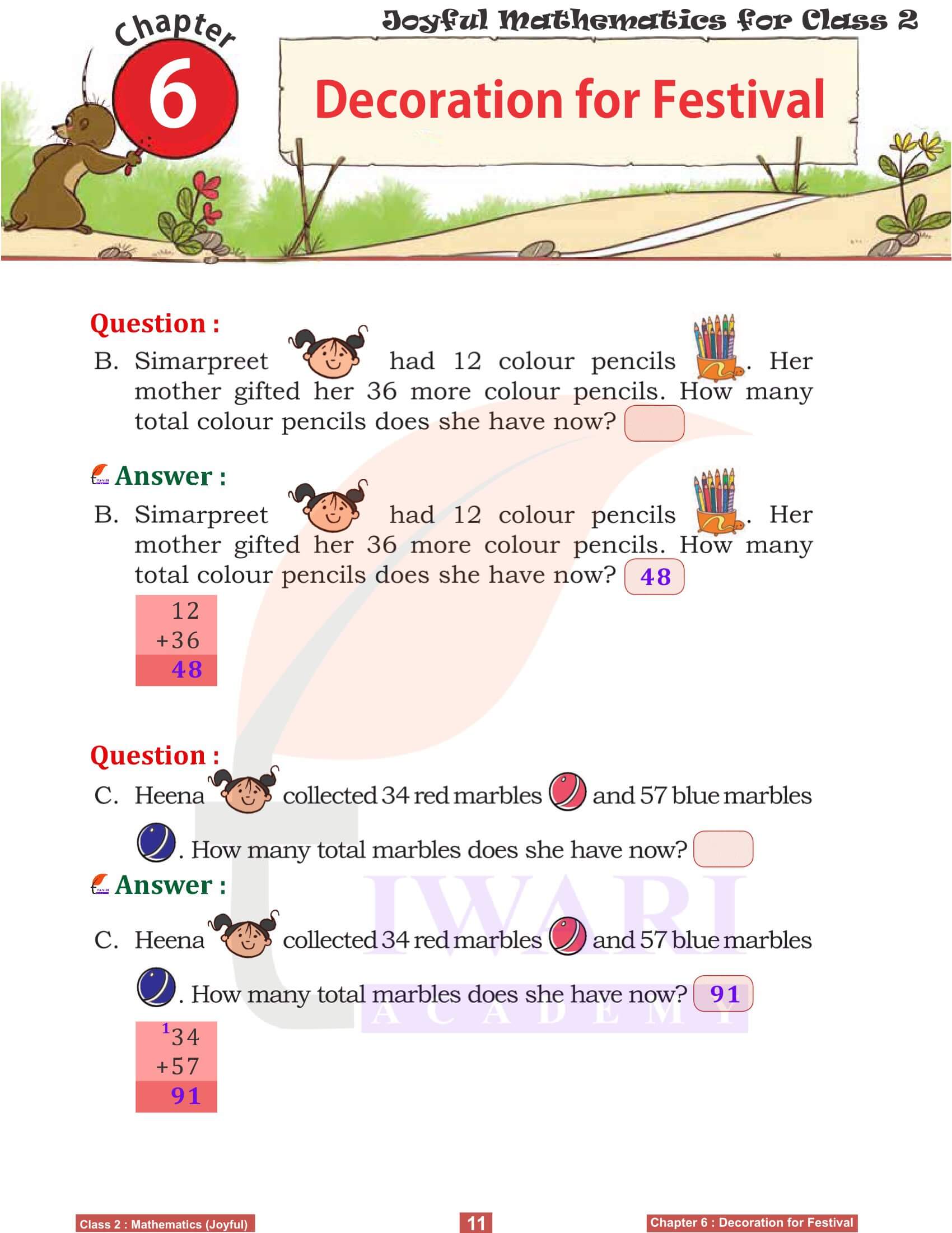 Class 2 Joyful Maths Chapter 6 NCERT Solutions