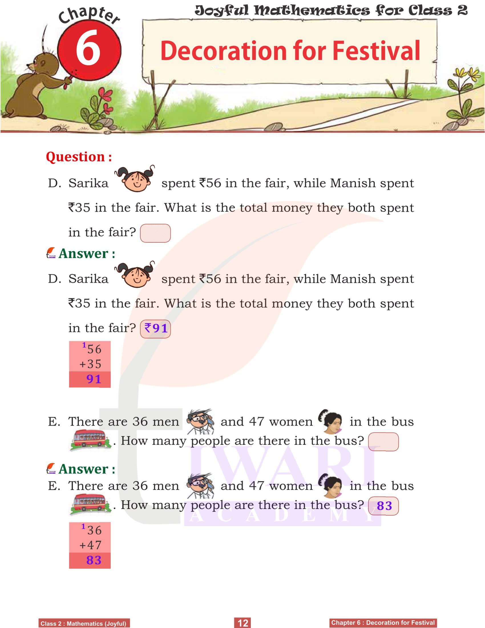 Class 2 Joyful Maths Chapter 6 Textbook Answers