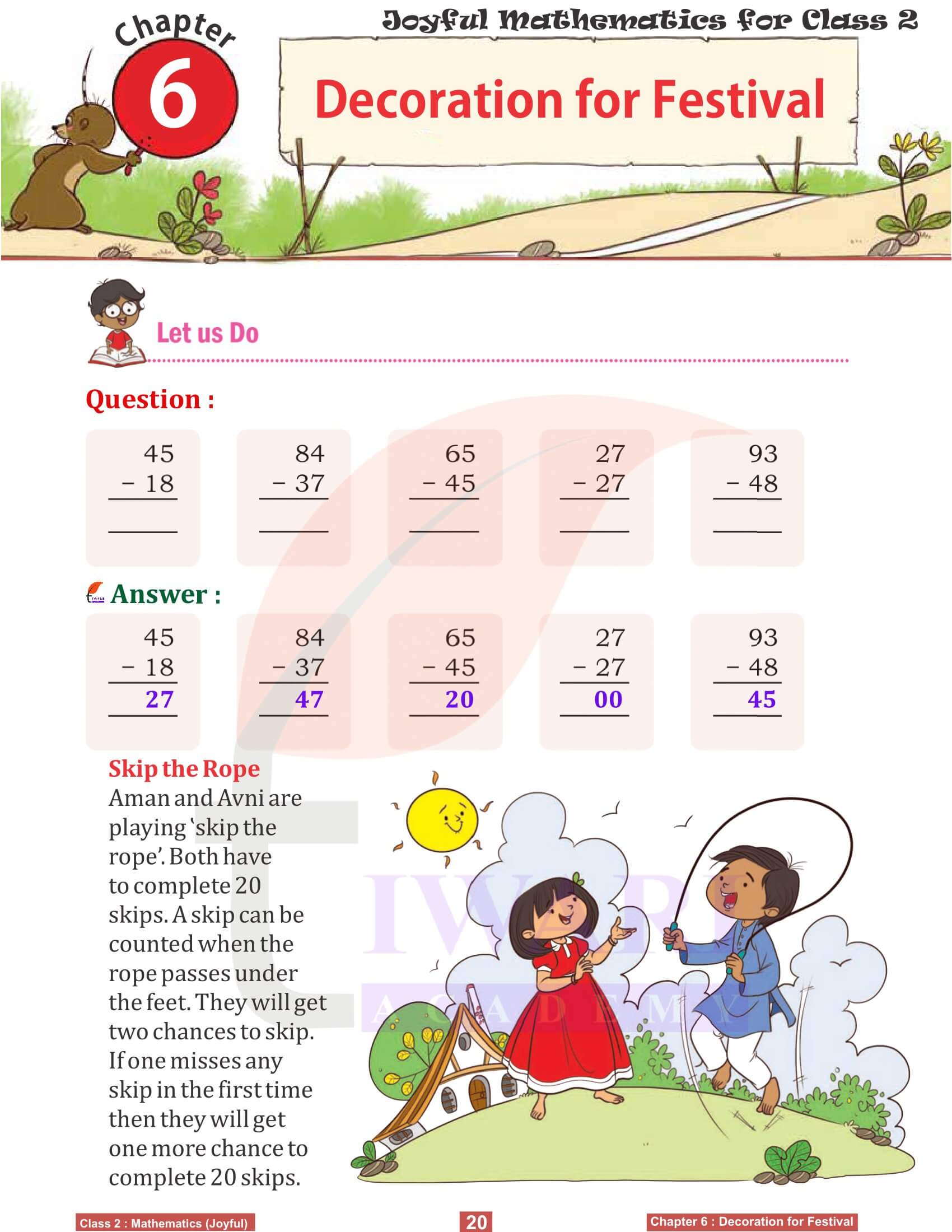 Class 2 Joyful Maths Chapter 6 in English