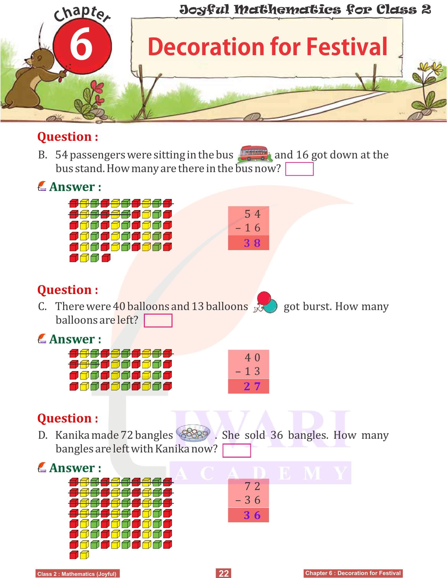 Class 2 Joyful Maths Chapter 6 Guide in English