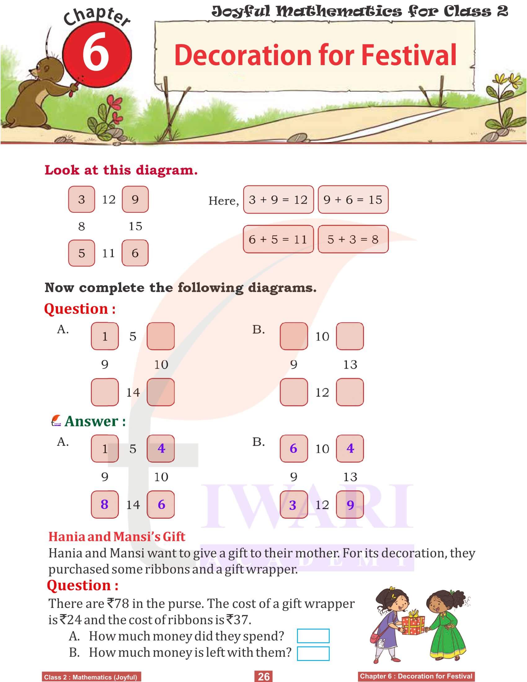 Class 2 Joyful Maths Chapter 6 Revision questions