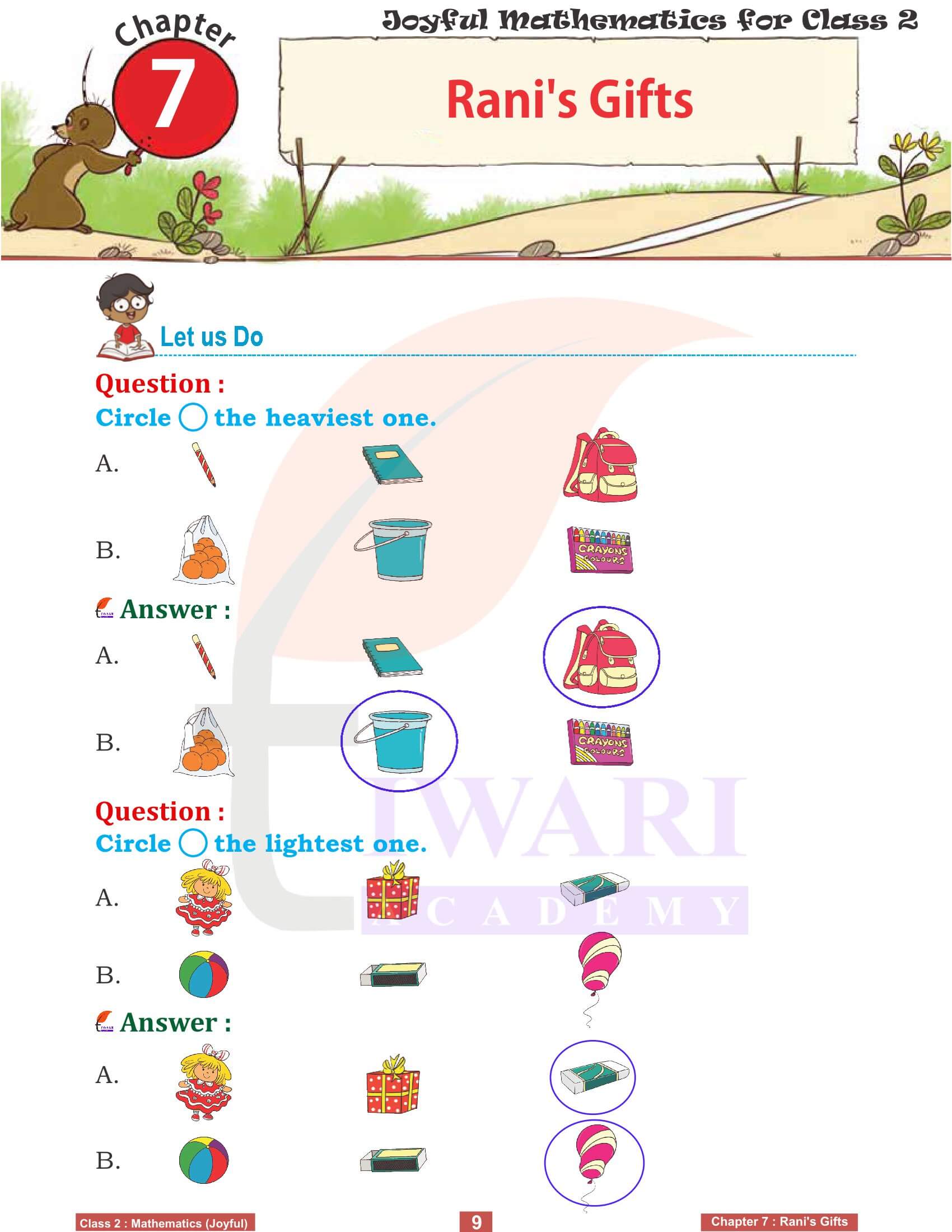 Class 2 Joyful Maths Chapter 7 Solutions