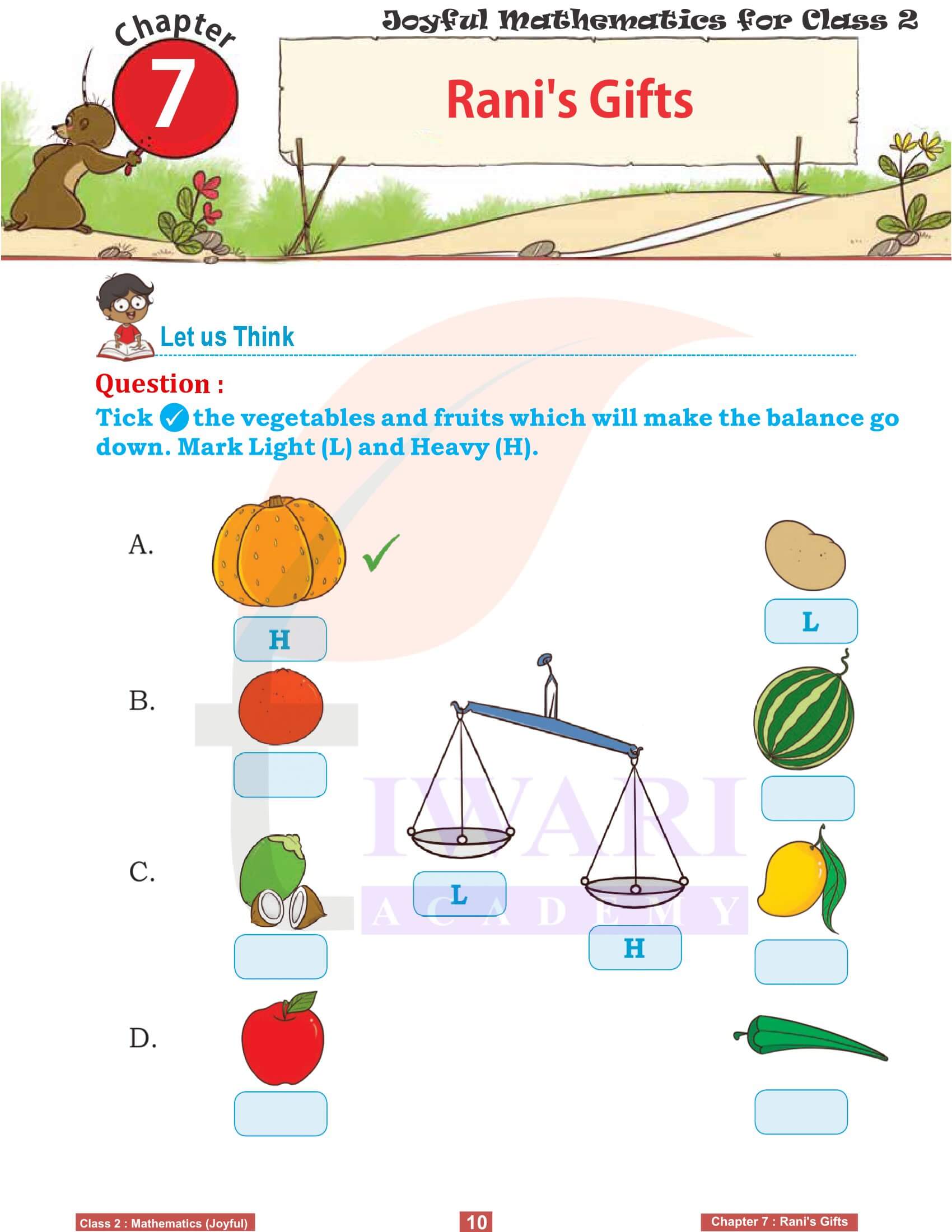 Class 2 Joyful Maths Chapter 7 Worksheets