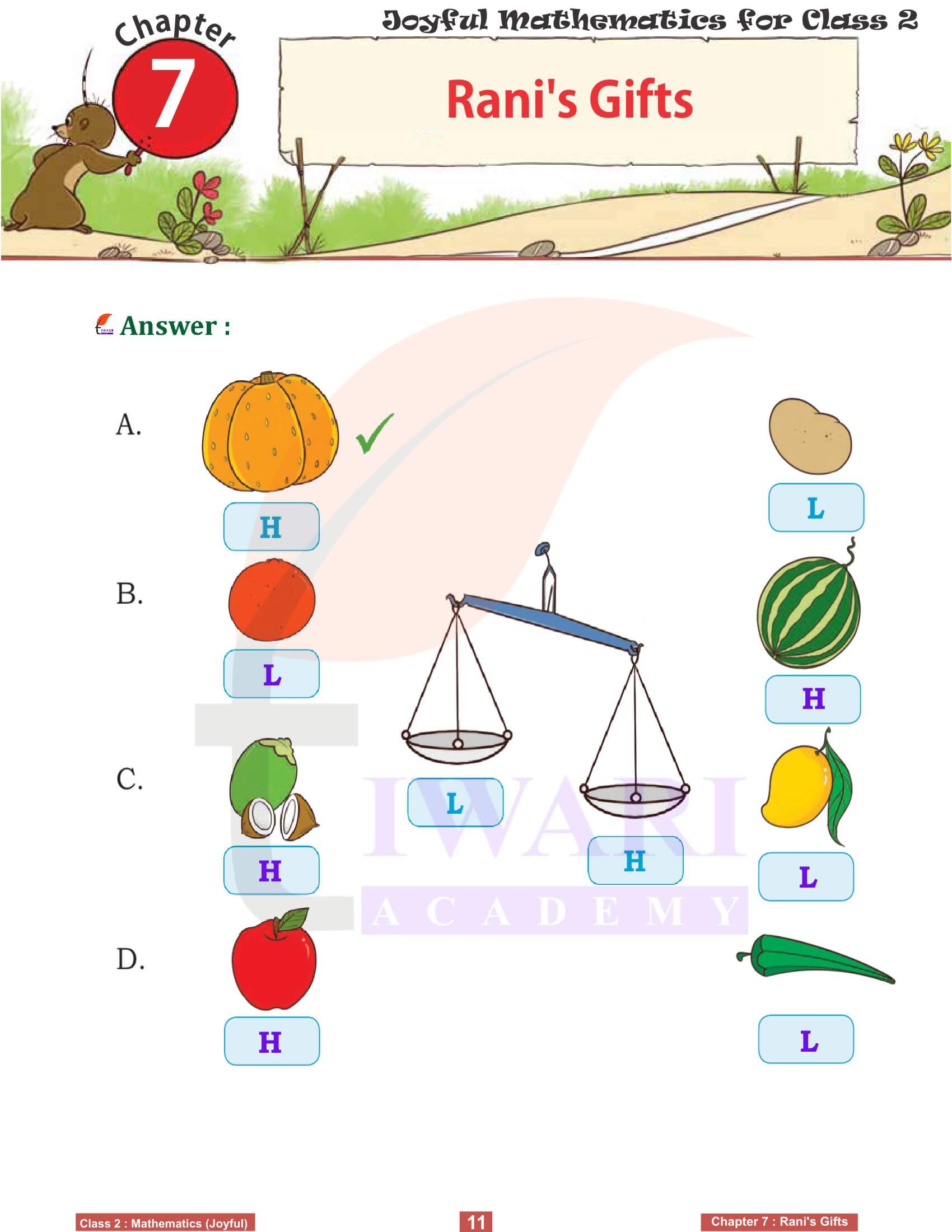 Class 2 Joyful Maths Chapter 7 Workbook