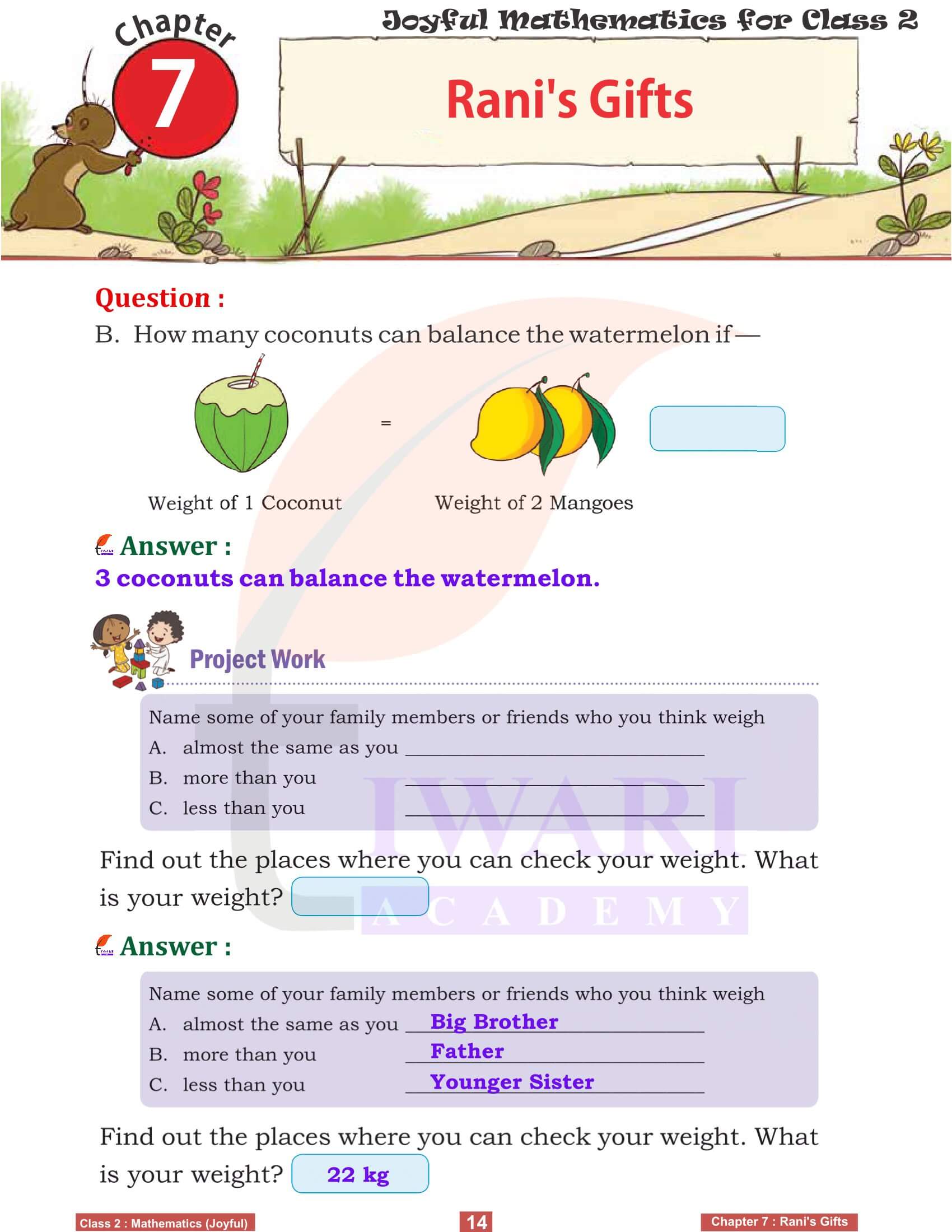 Class 2 Joyful Maths Chapter 7 NCERT Solutions