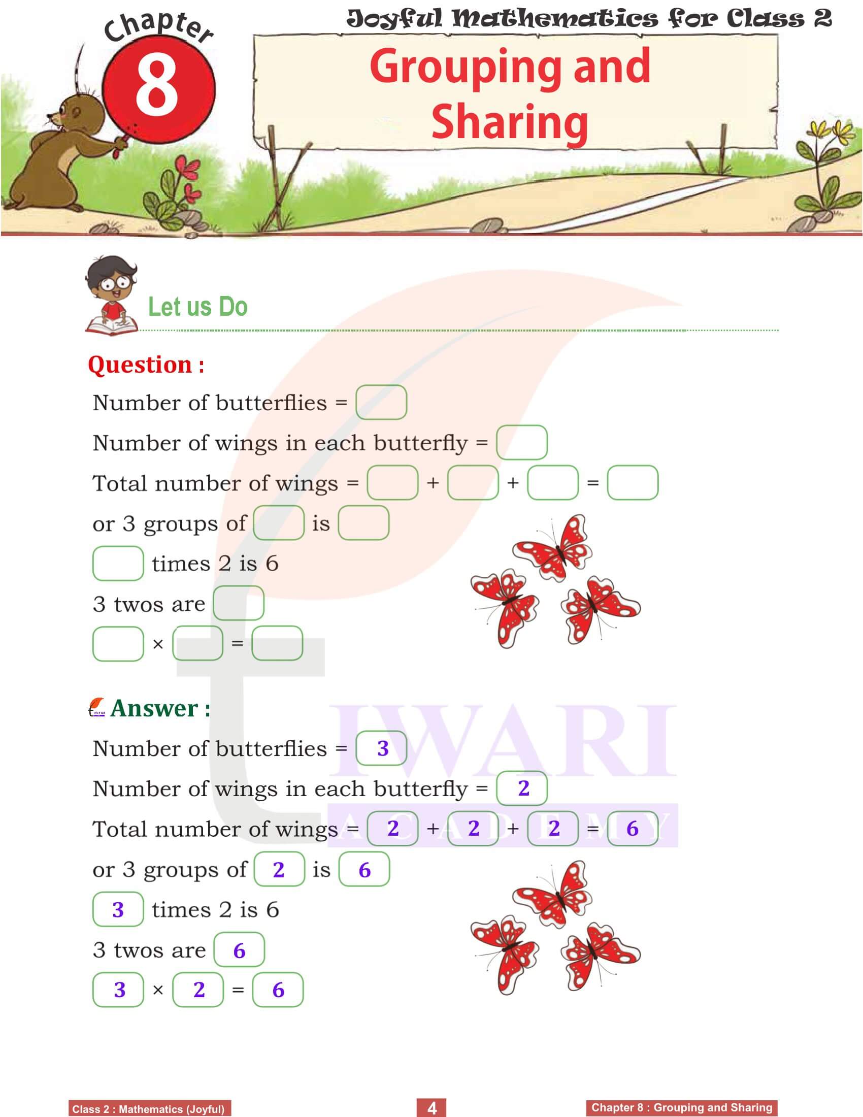 NCERT Solutions for Class 2 Joyful Maths Chapter 8 in English Medium