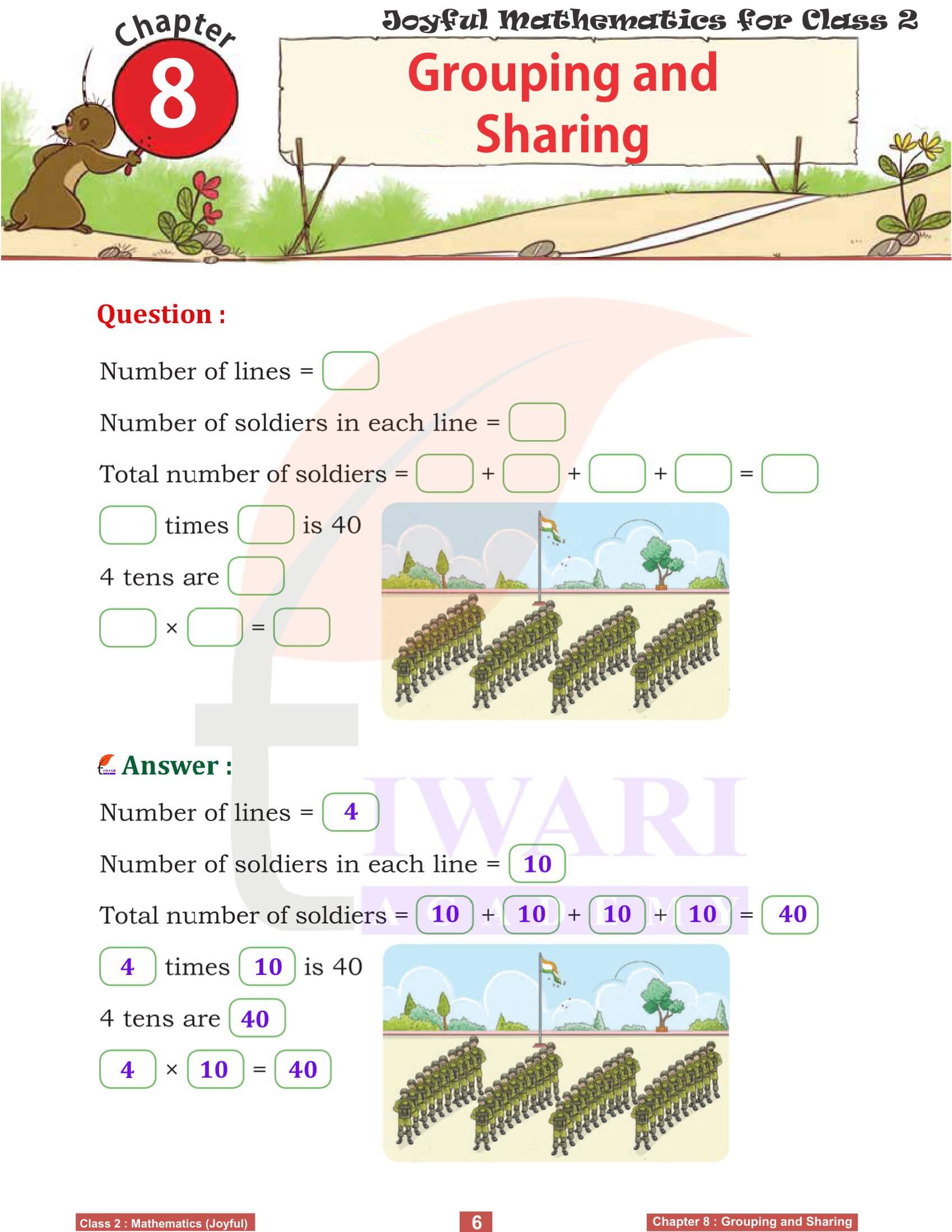 NCERT Solutions for Class 2 Joyful Maths Chapter 8 Answers