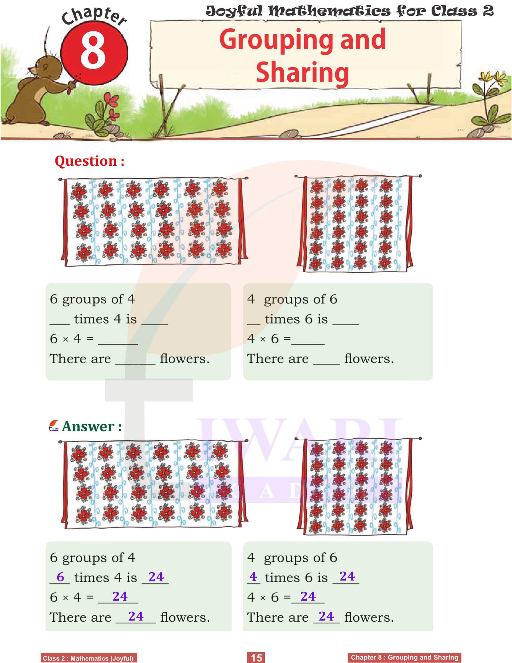 Class 2 Joyful Maths Chapter 8 Guide in English Medium