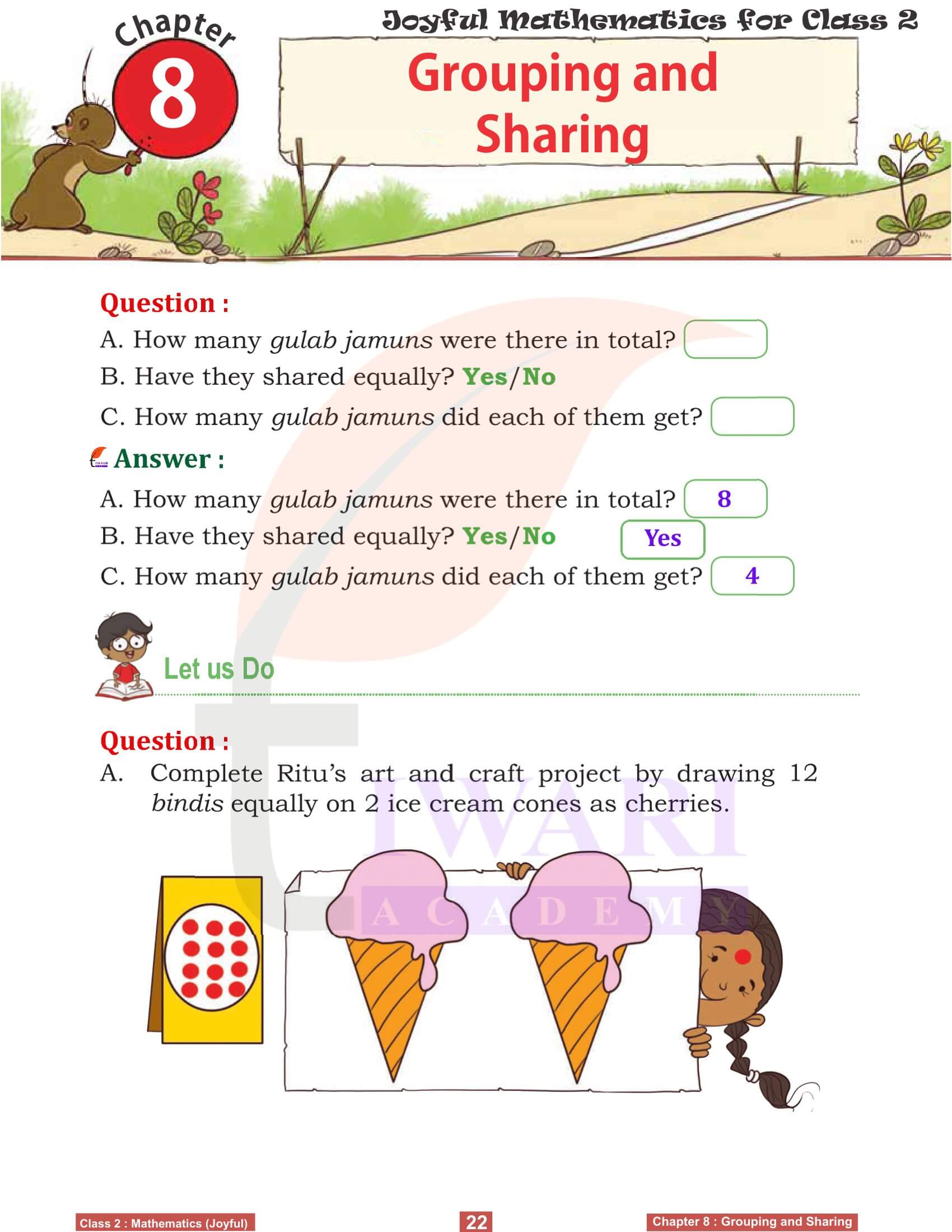 Class 2 Maths Chapter 8 in English Medium