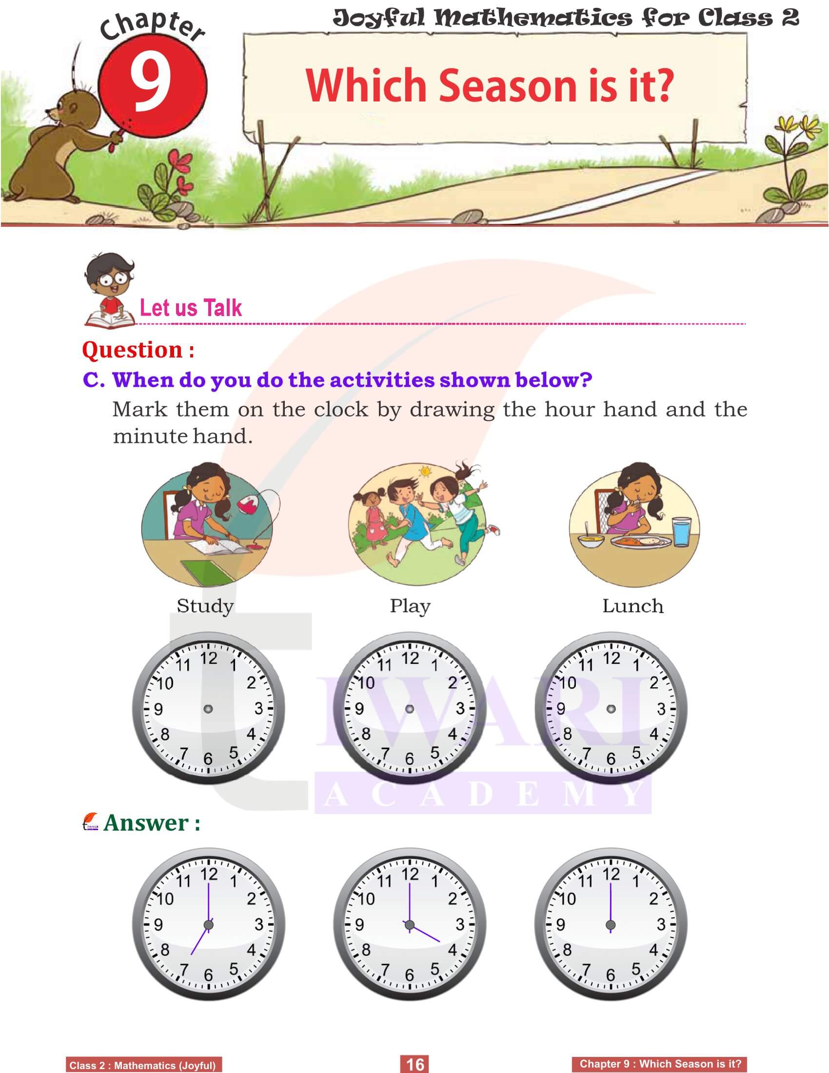 Class 2 Joyful Maths Chapter 9 Practice Questions