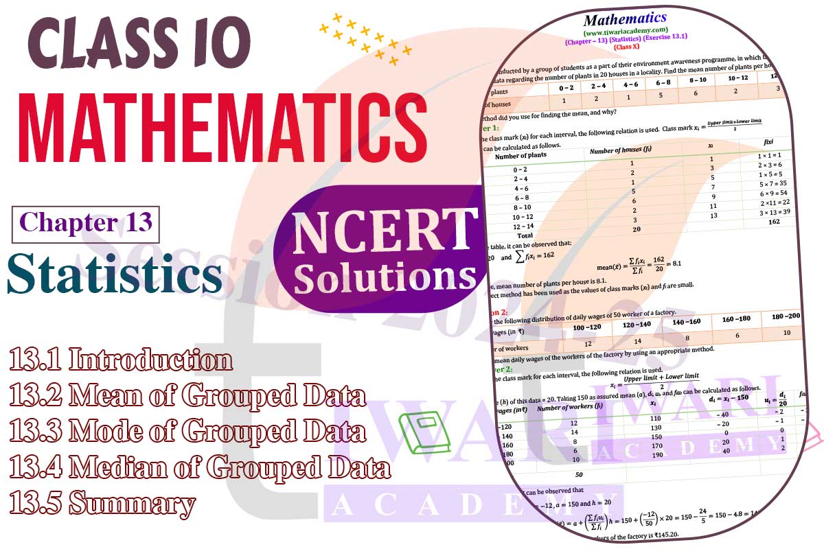 Class 10 Maths Chapter 13 Topics