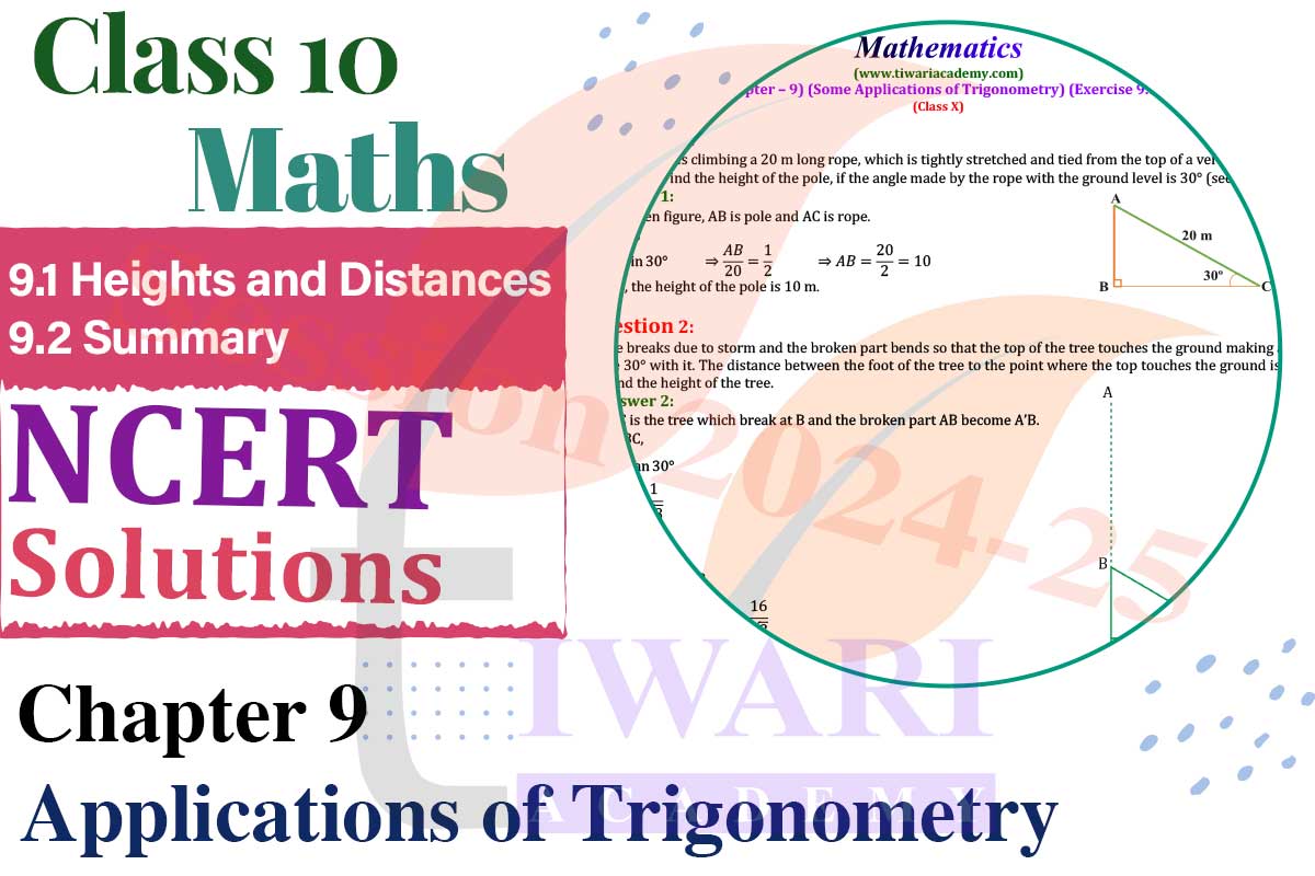 Class 10 Maths Chapter 9 Topics