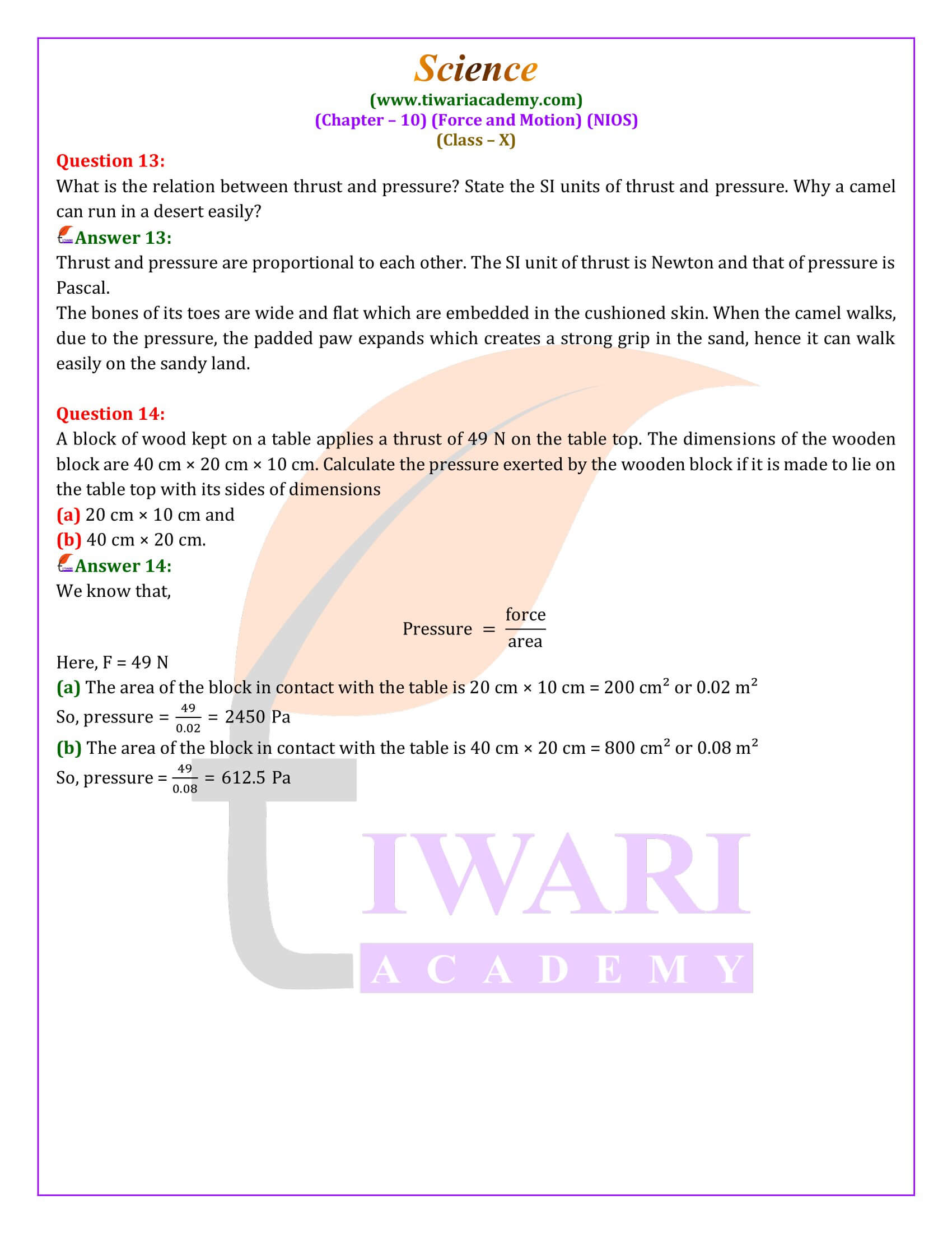 NIOS Class 10 Science Chapter 10