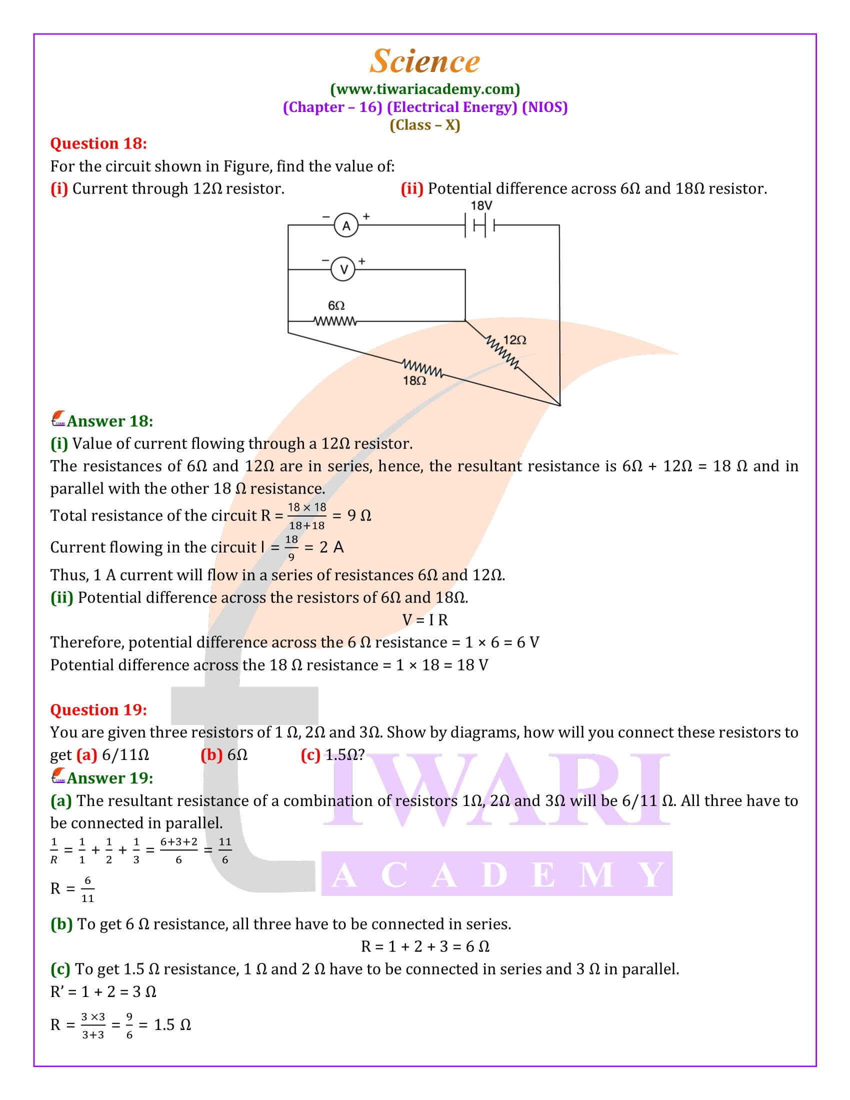 NIOS Class 10th Science Chapter 16