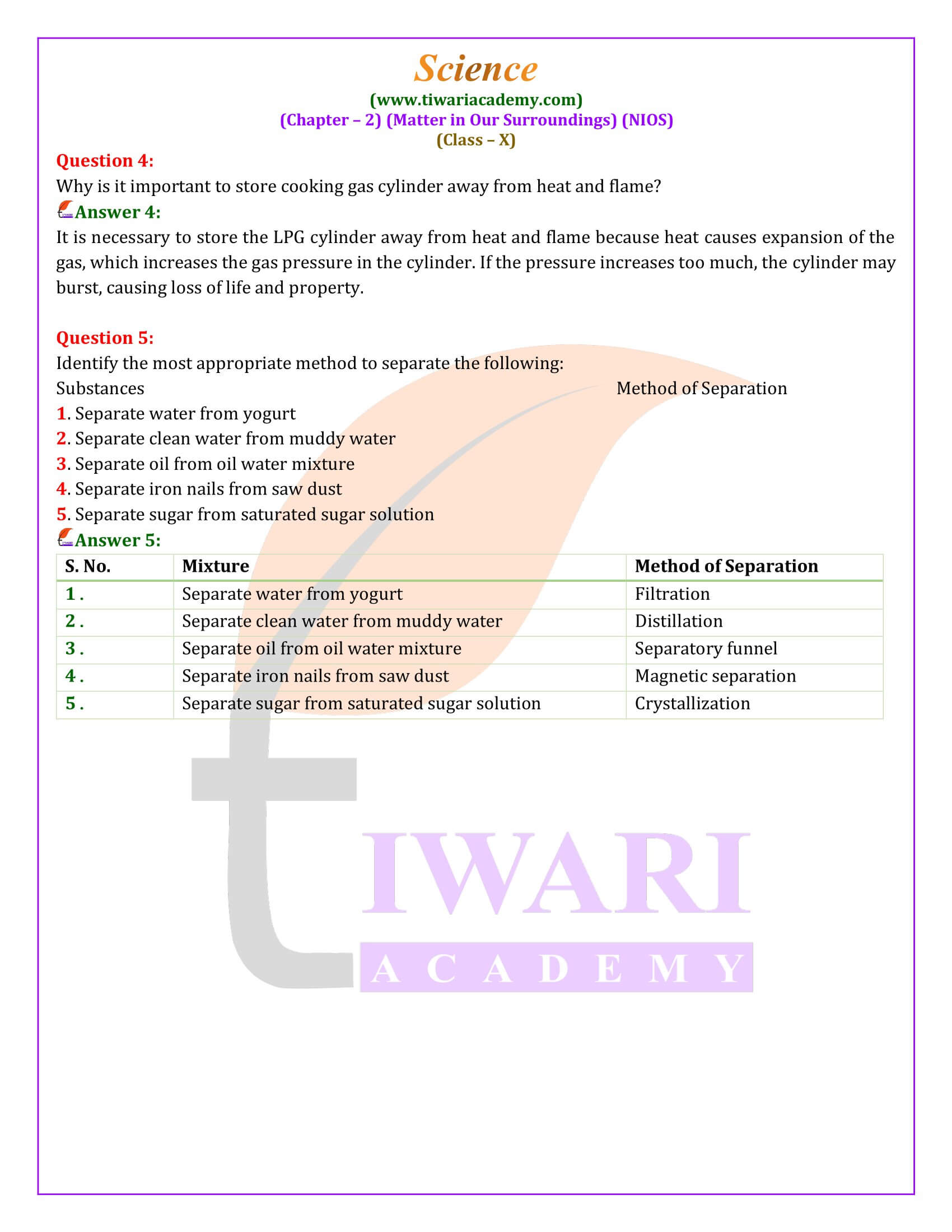 NIOS Class 10 Science Chapter 2