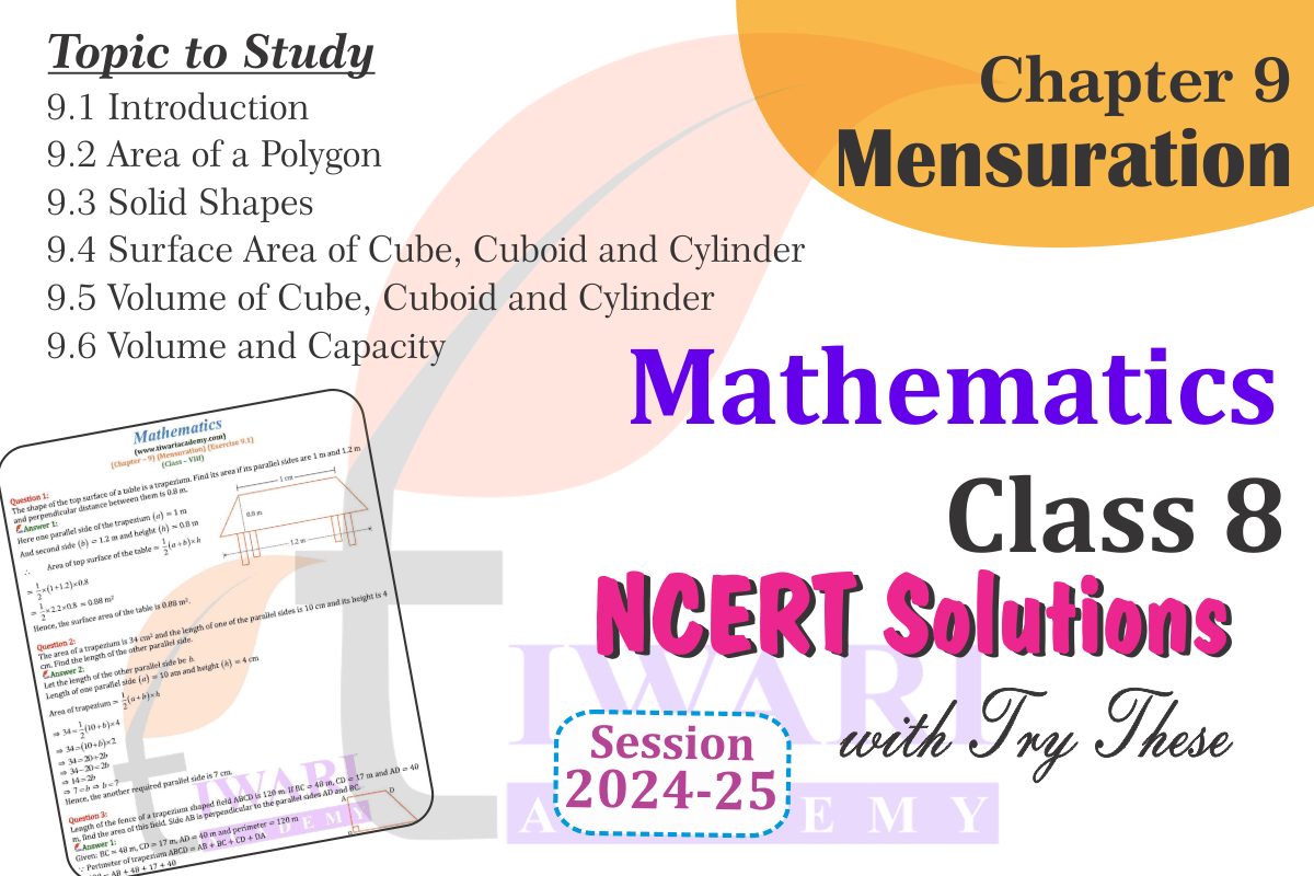 Class 8 Maths Chapter 9 Topics