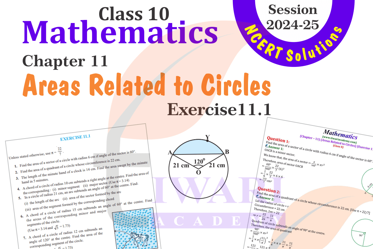 Class 10 Maths Exercise 11.1