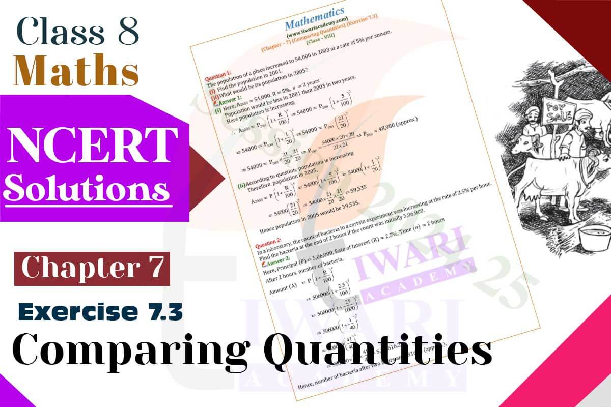 Class 8 Maths Chapter 7 Exercise 7.3