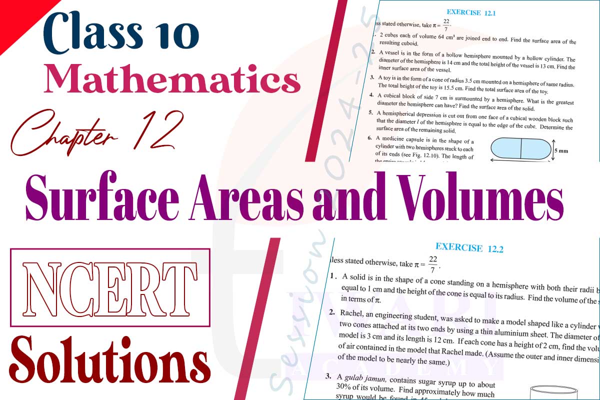 Class 10 Maths Chapter 12 Solutions