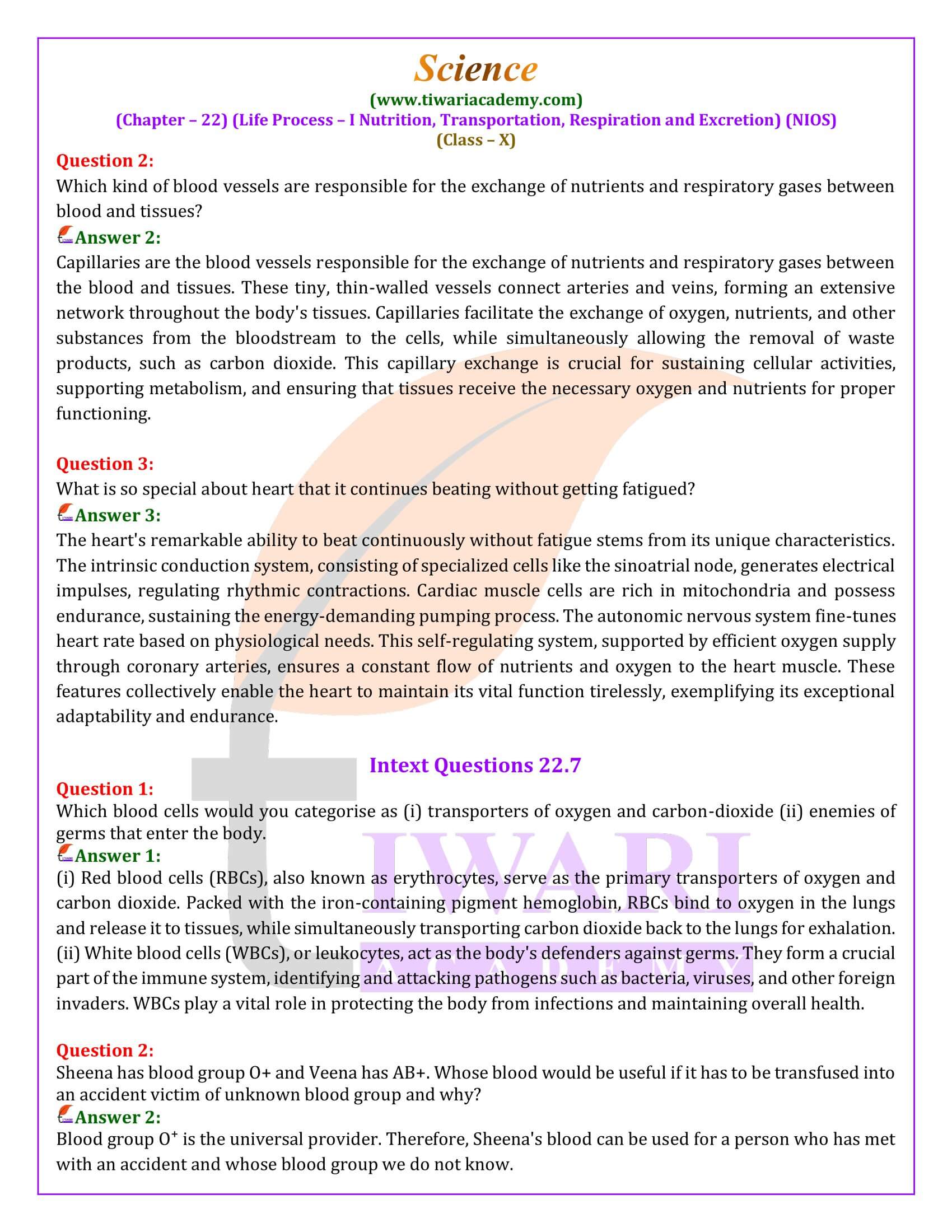 NIOS Class 10 Science Chapter 22 Guide