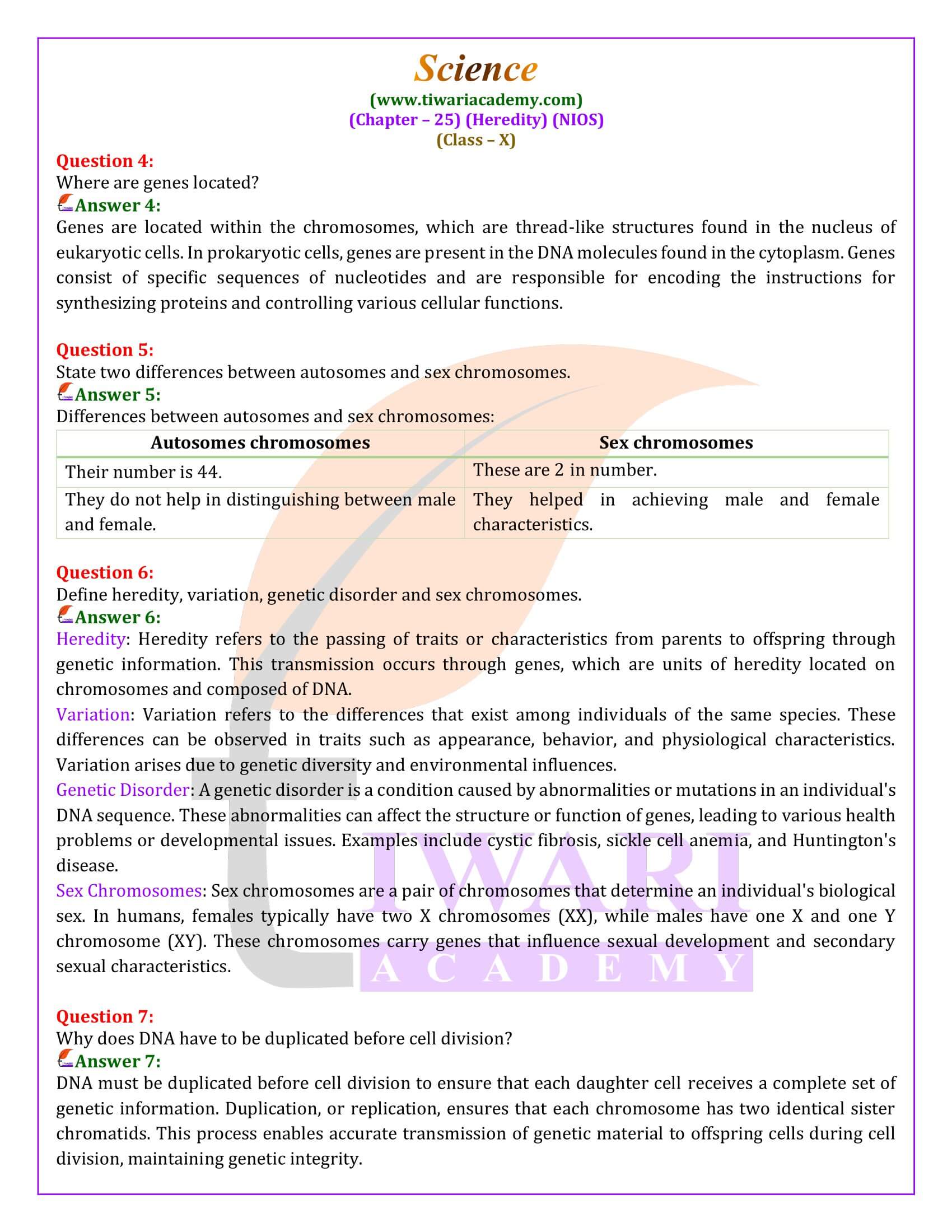 NIOS Class 10 Science Chapter 25