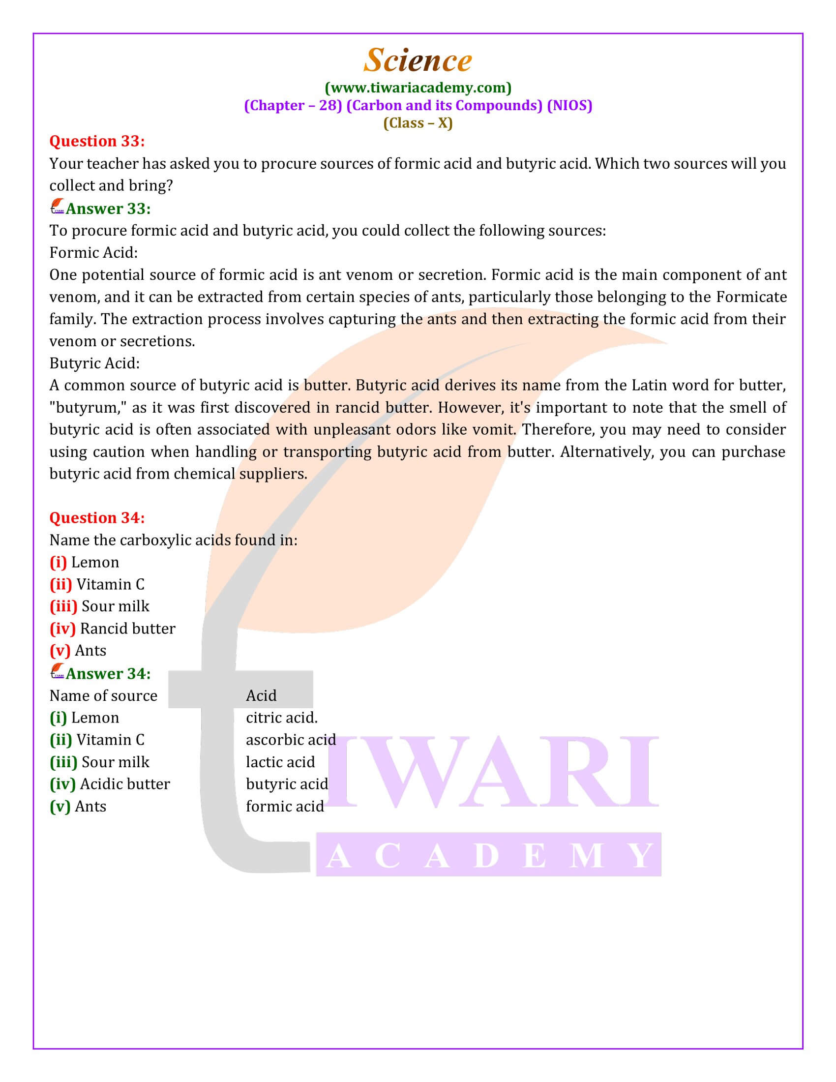 Class 10 Science Chapter 28
