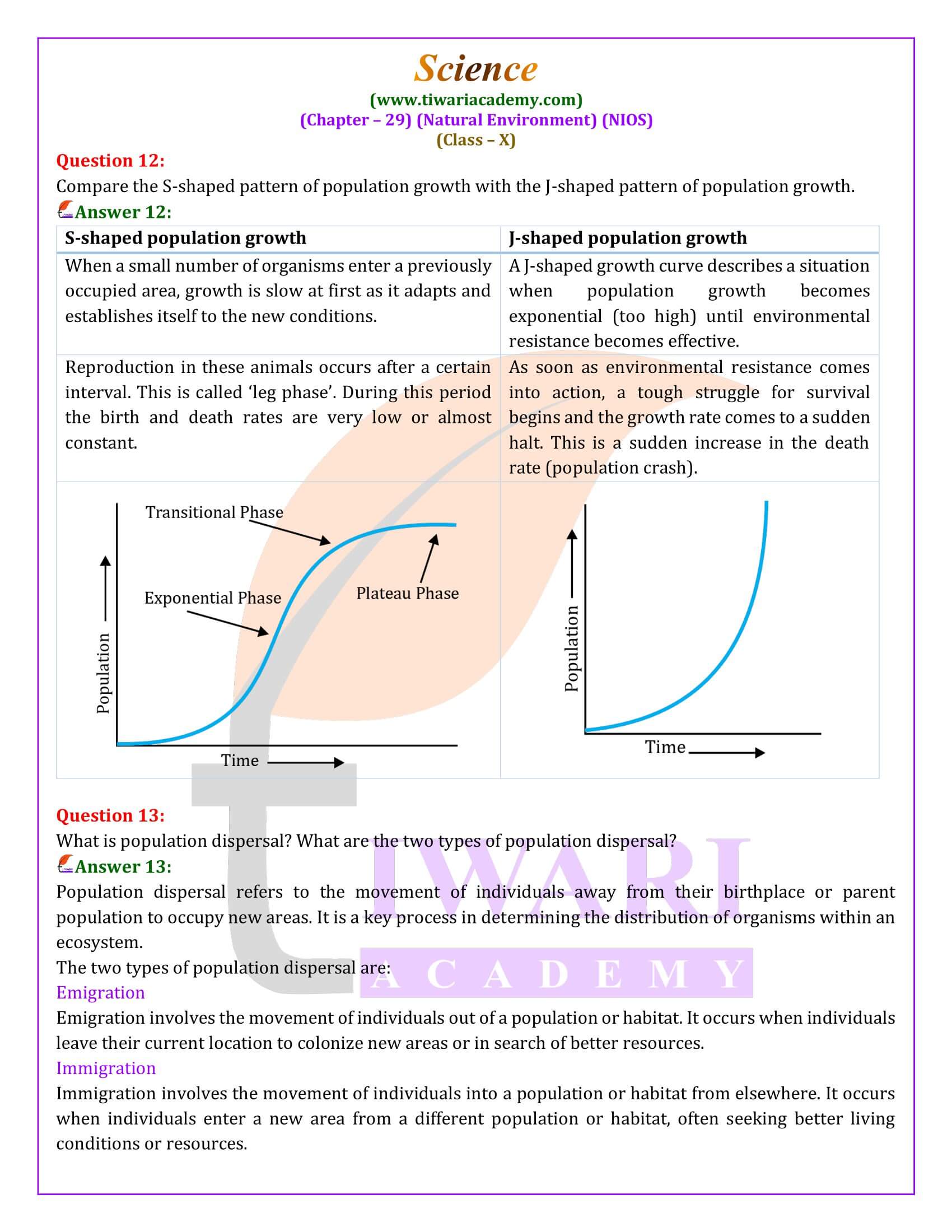 NIOS Class 10 Science Chapter 29 Free download