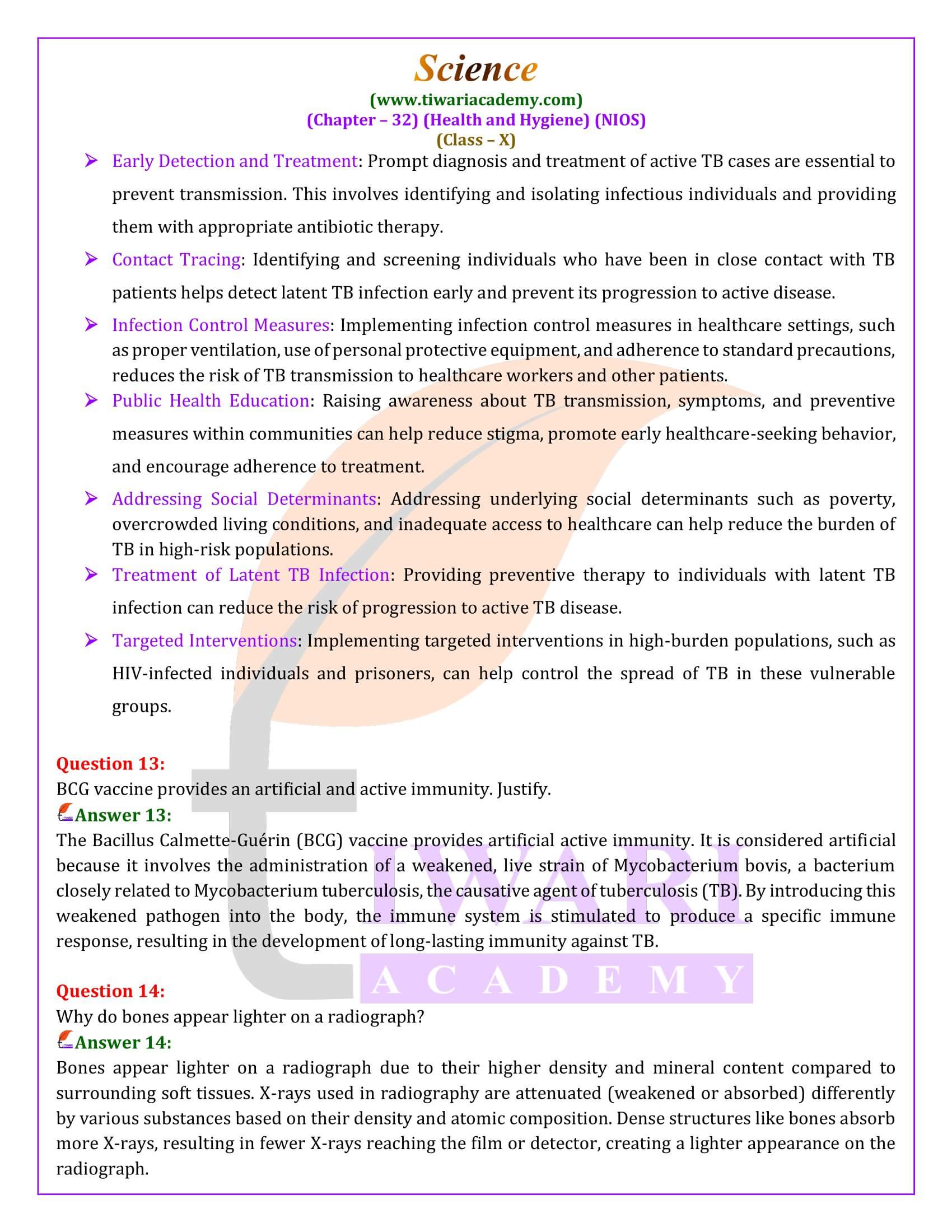 NIOS Class 10 Science Chapter 32 Intext