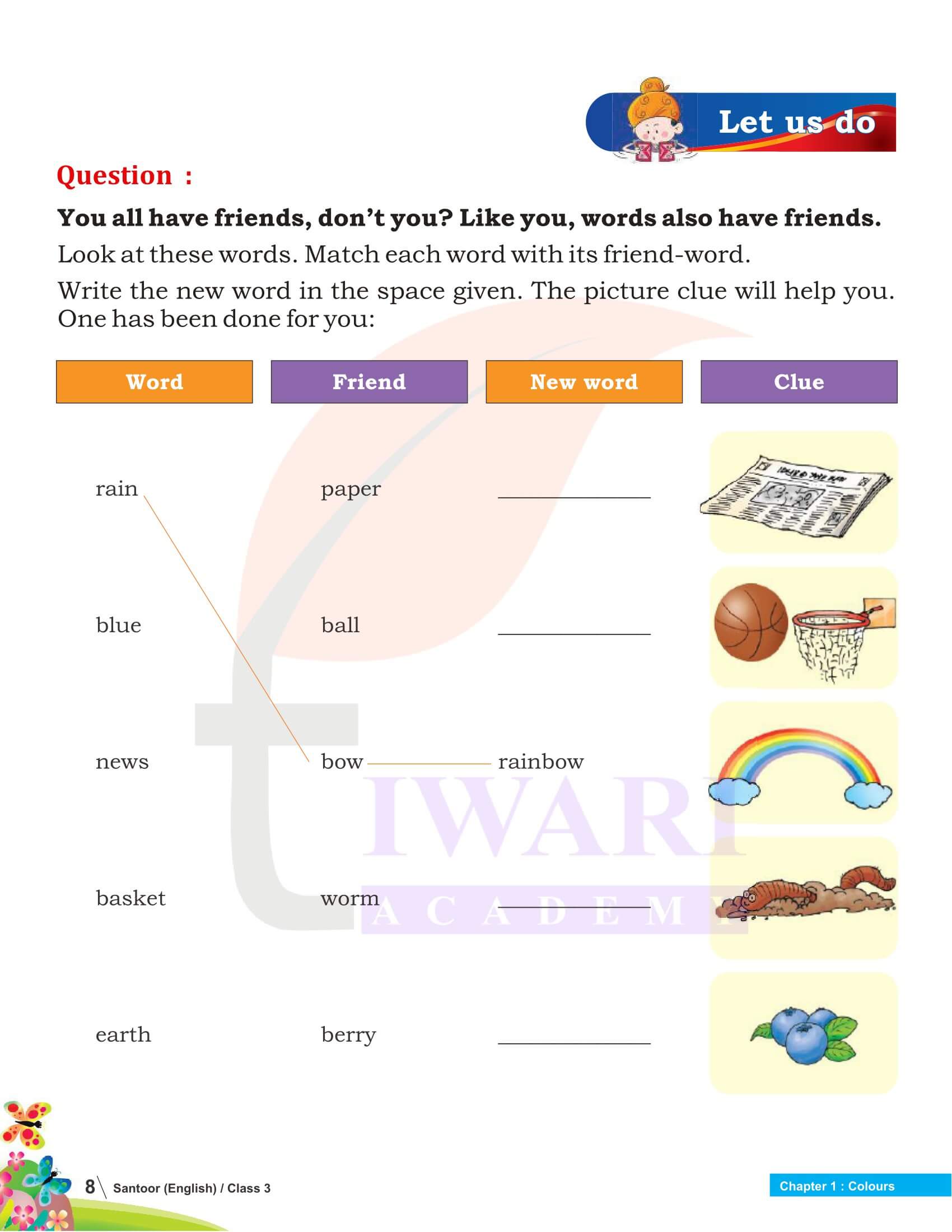 Class 3 English Santoor Chapter 1 Solutions