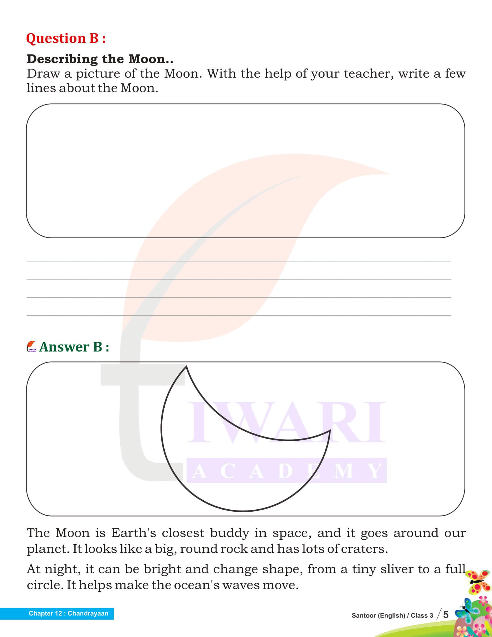 Class 3 English Santoor Chapter 12 Solutions