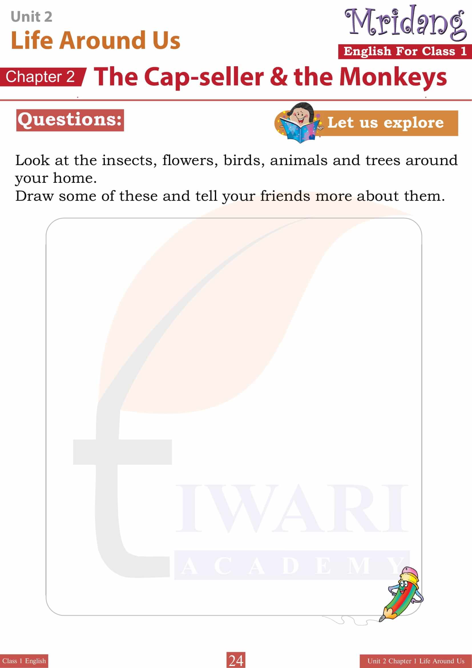 Class 1 English Mridang Unit 2 Chapter 2 Guide in English
