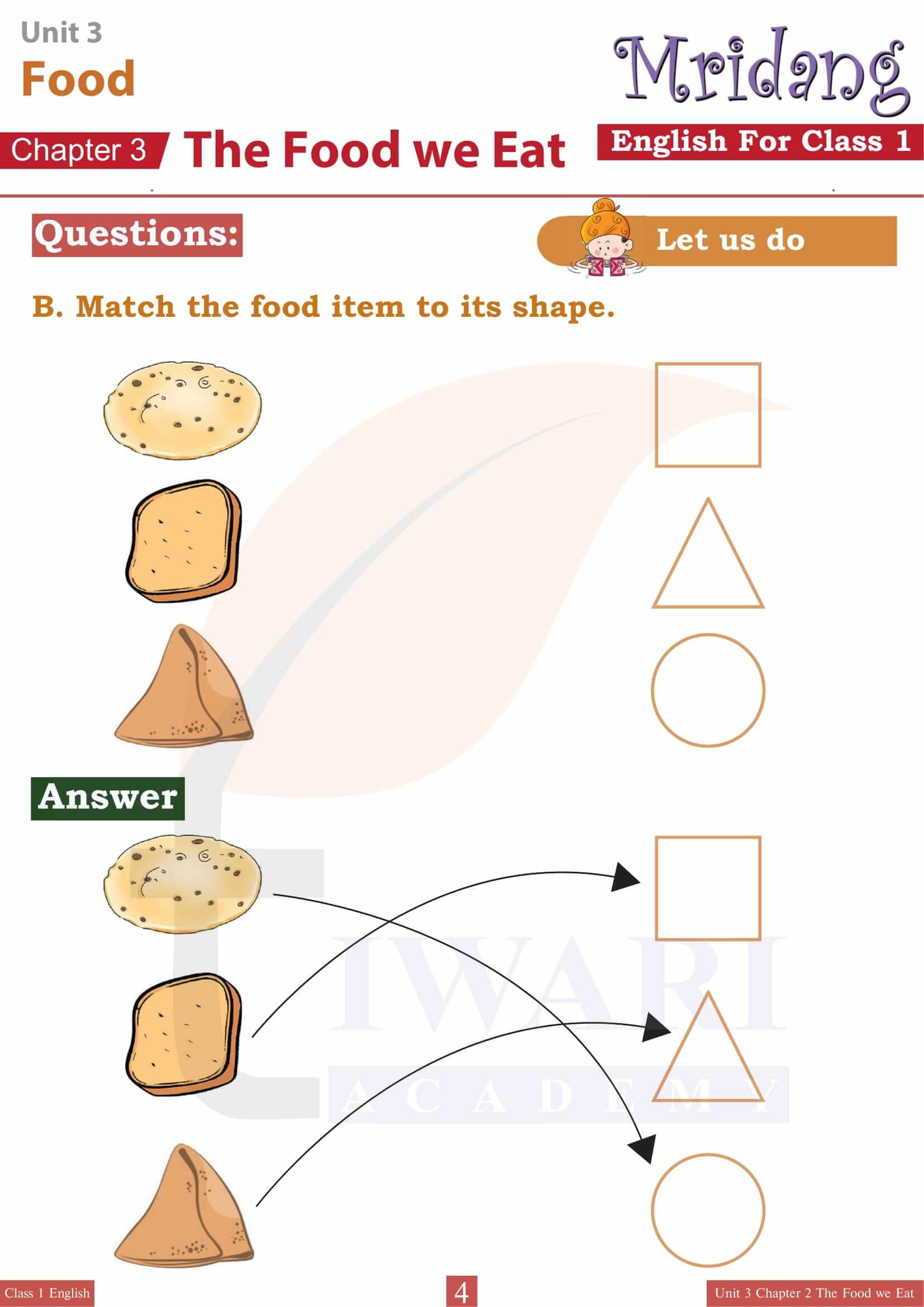 Class 1 English Mridang Unit 3 Chapter 2