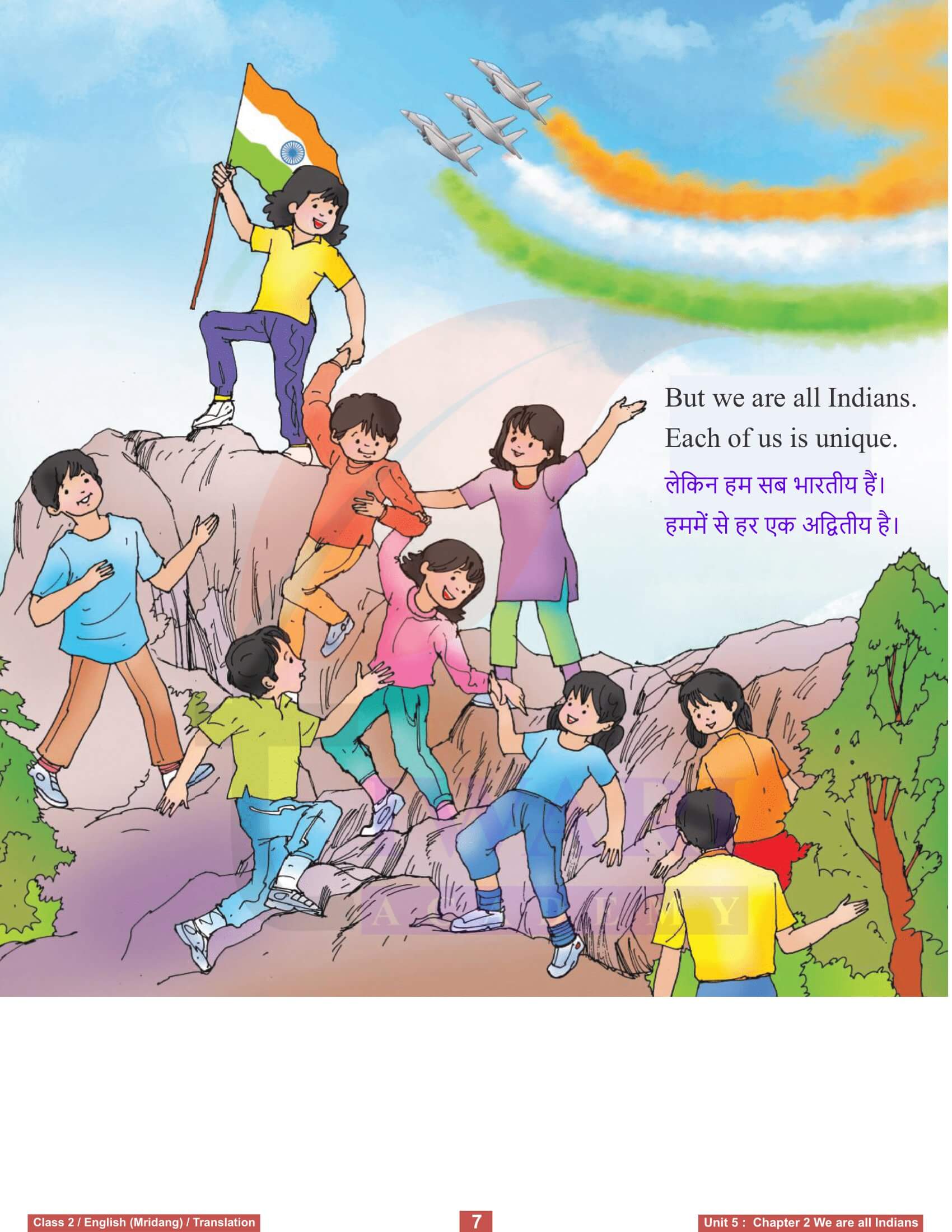 Class 2 English Mridang Unit 5 Chapter 2 Hindi Translation