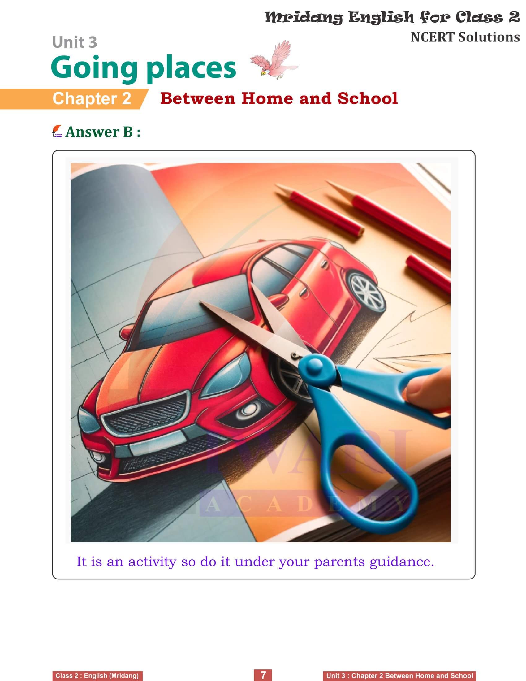 Class 2 English Mridang Unit 3 Going Places Come Back Chapter 2