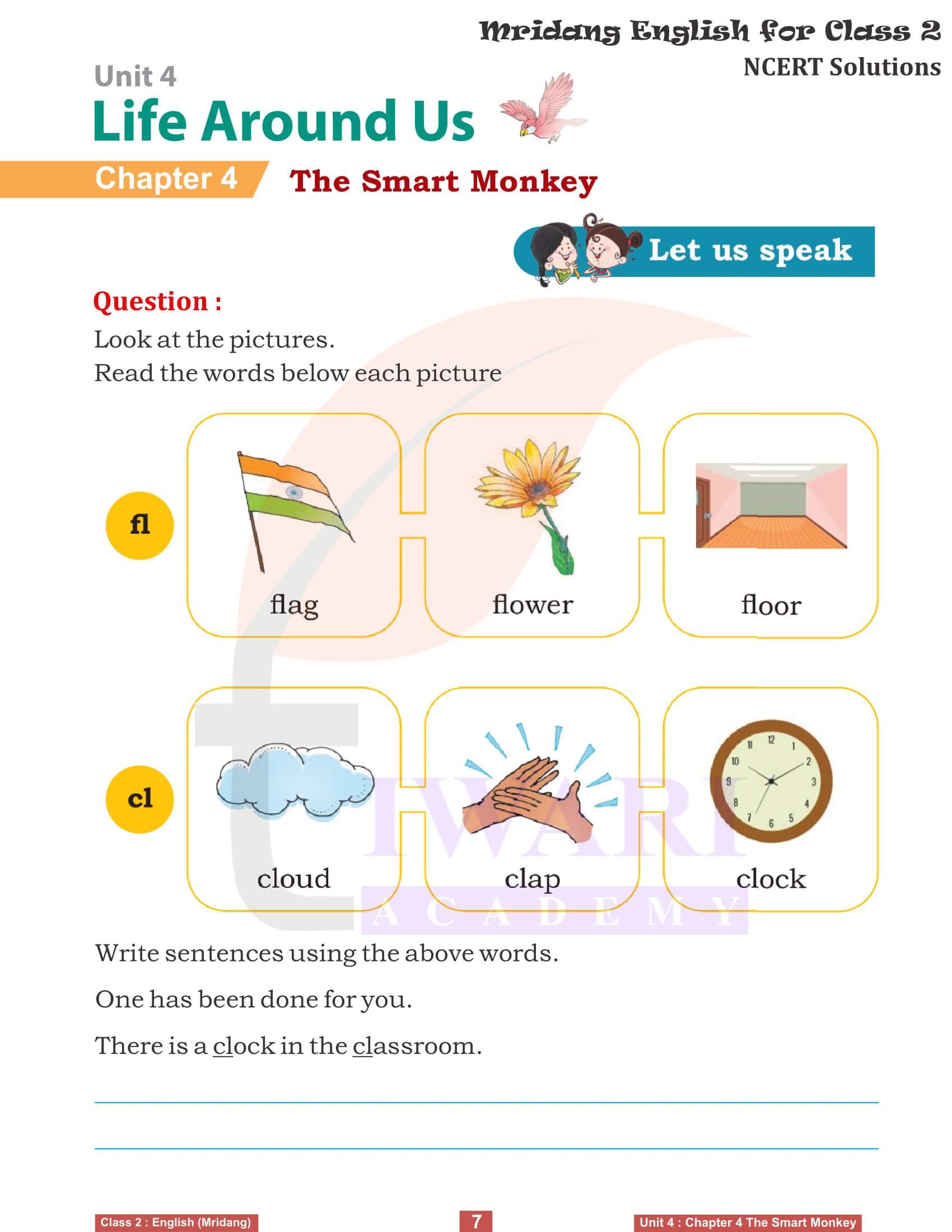 Class 2 English Mridang Unit 4 Life Around Us Chapter 4 Solutions