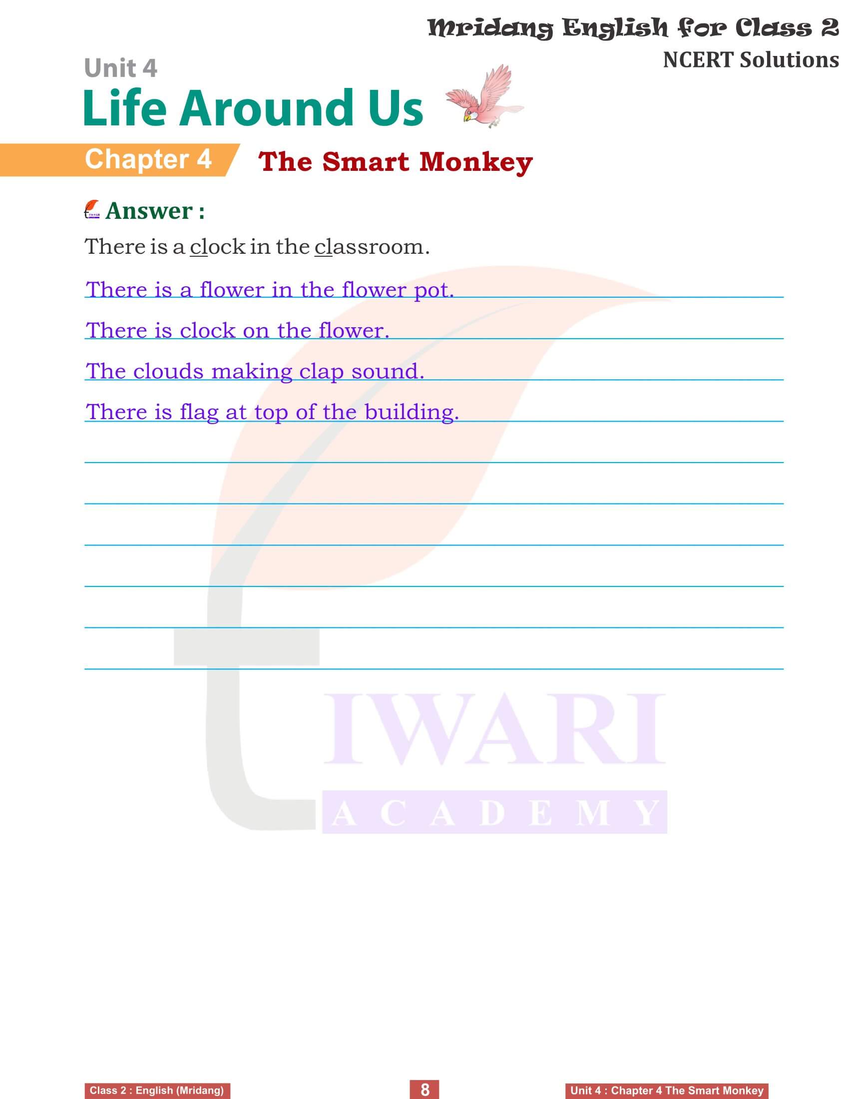 Class 2 English Mridang Unit 4 Life Around Us Chapter 4 Question Answers