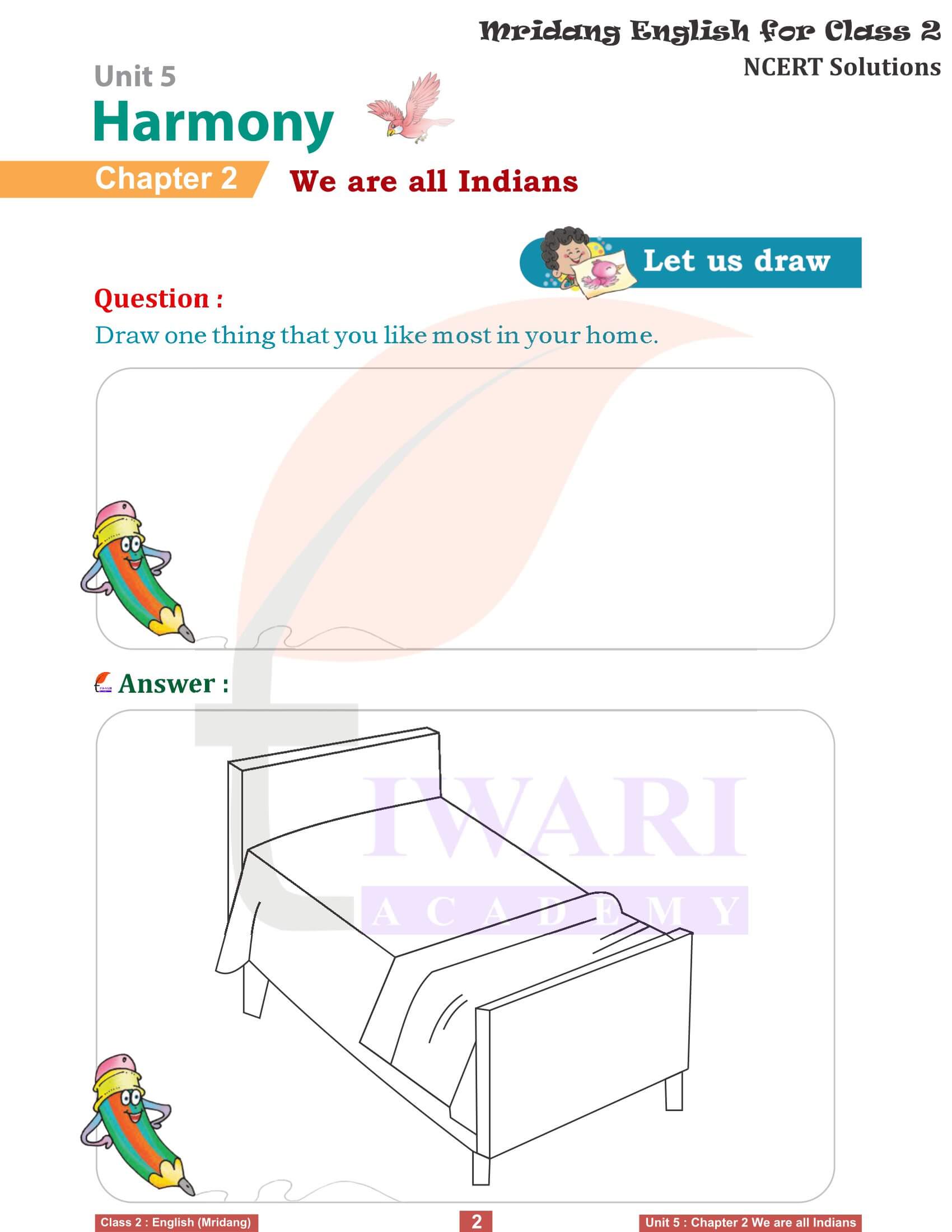 Class 2 English Mridang Unit 5 Harmony Chapter 2 We are all Indians