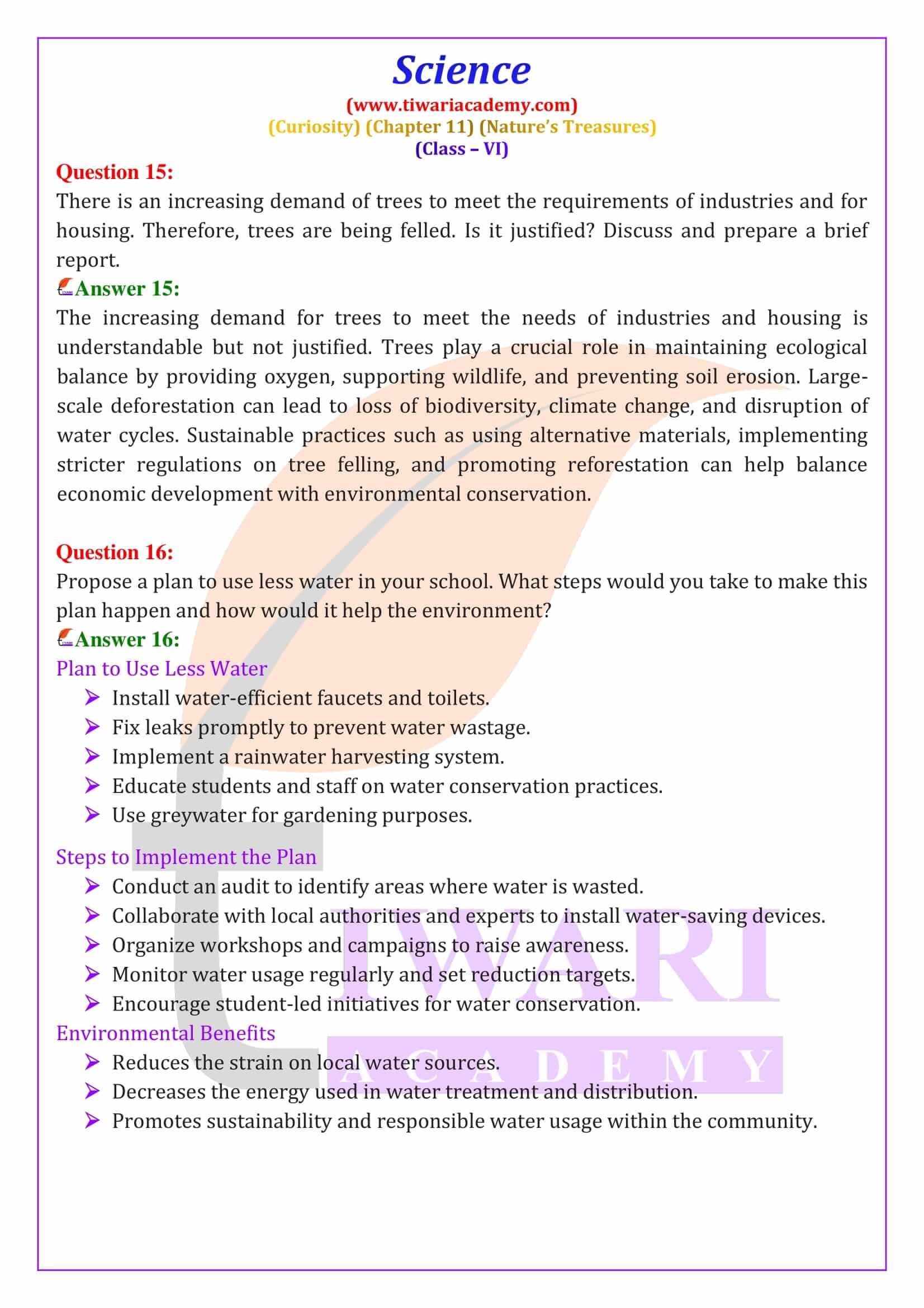 Class 6 Science Chapter 11