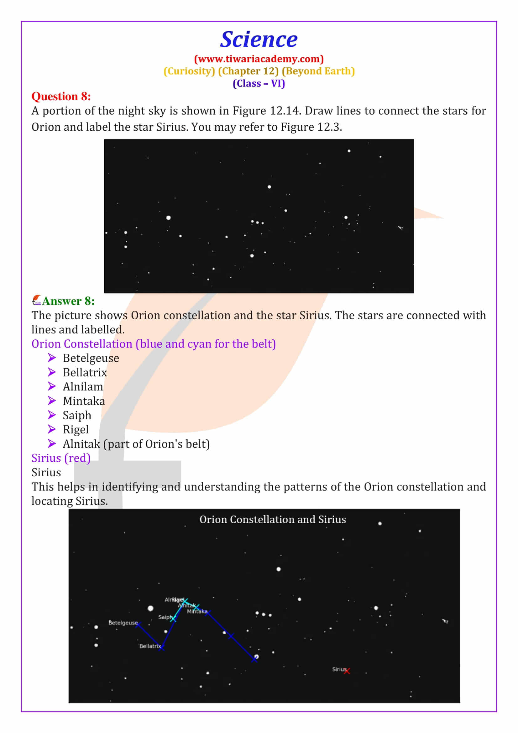 Class 6 Science Curiosity Chapter 12 all answers