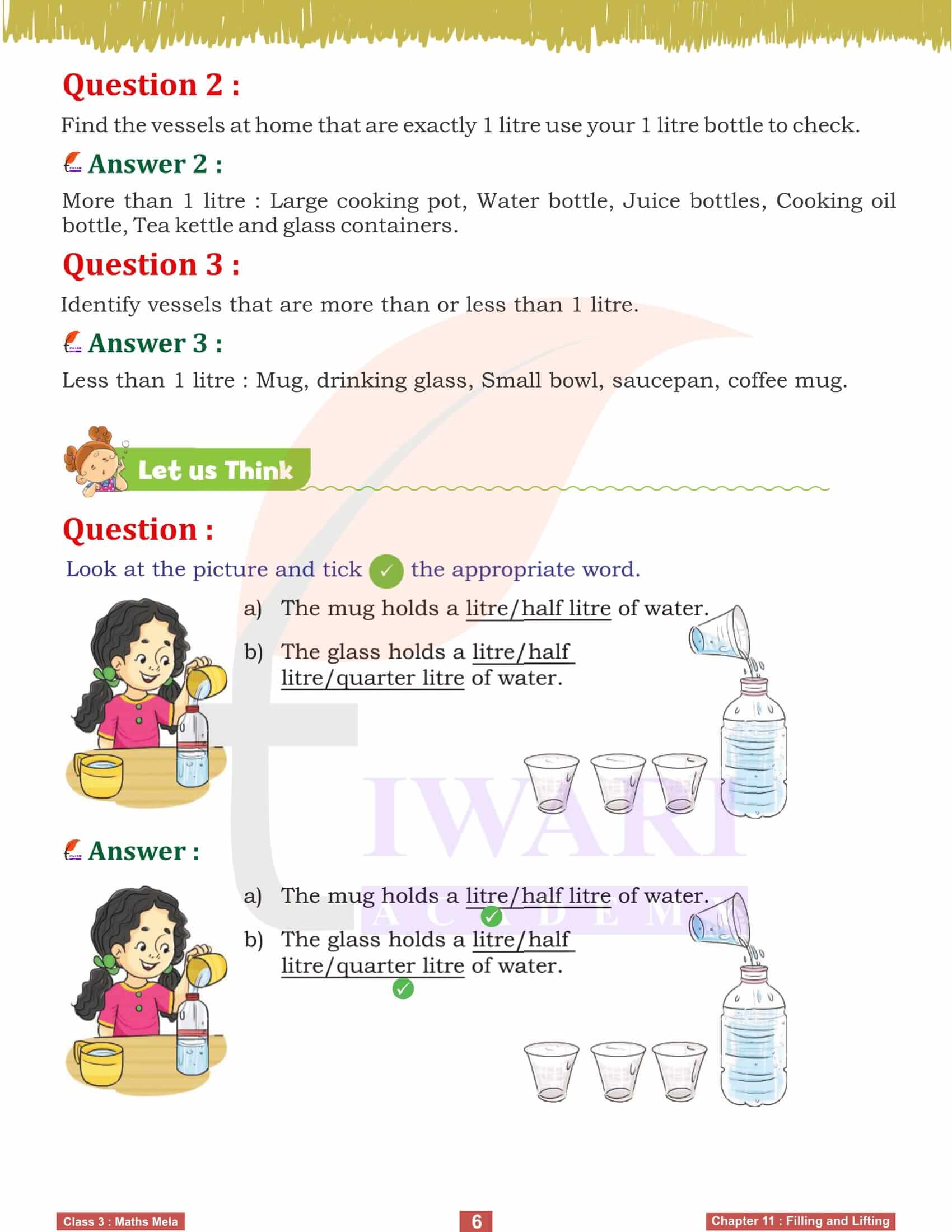 Class 3 Maths Mela Chapter 11 in English Medium