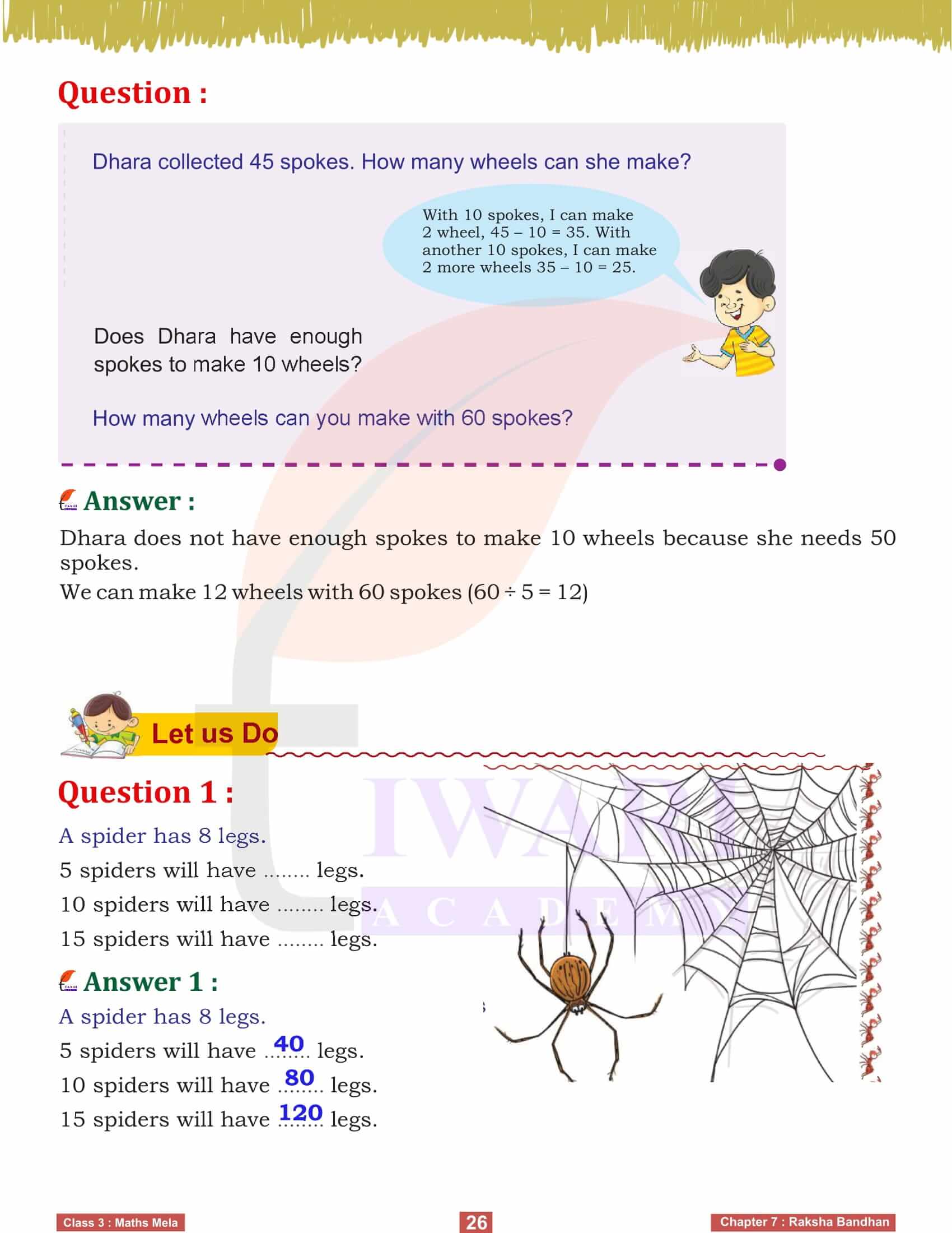 Class 3 Maths Mela Chapter 7 Exercises