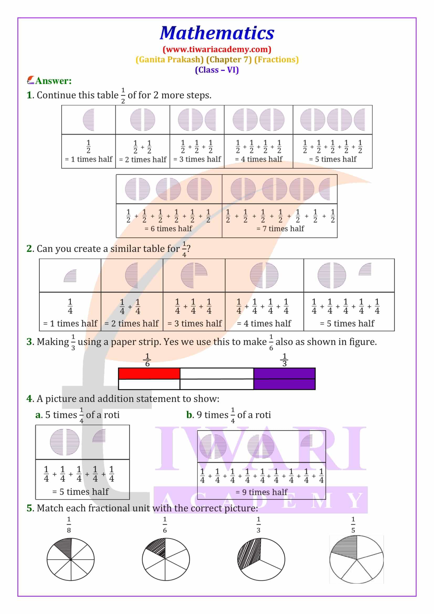Class 6 Maths Ganita Prakash Chapter 7 Question Answers
