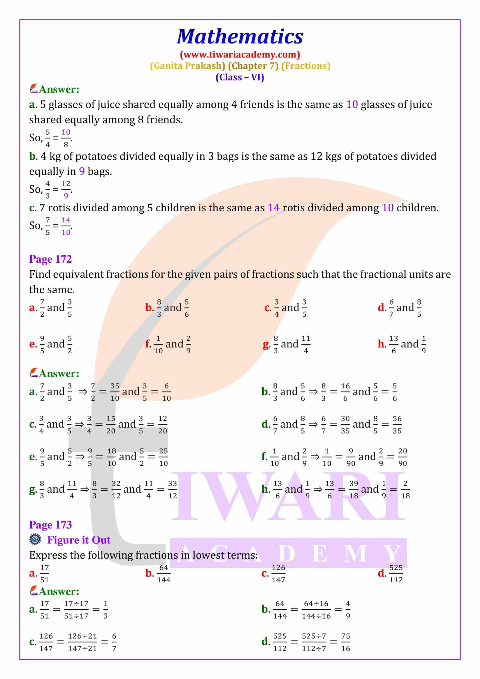 Class 6 Maths Ganita Prakash Chapter 7 Extra Questions